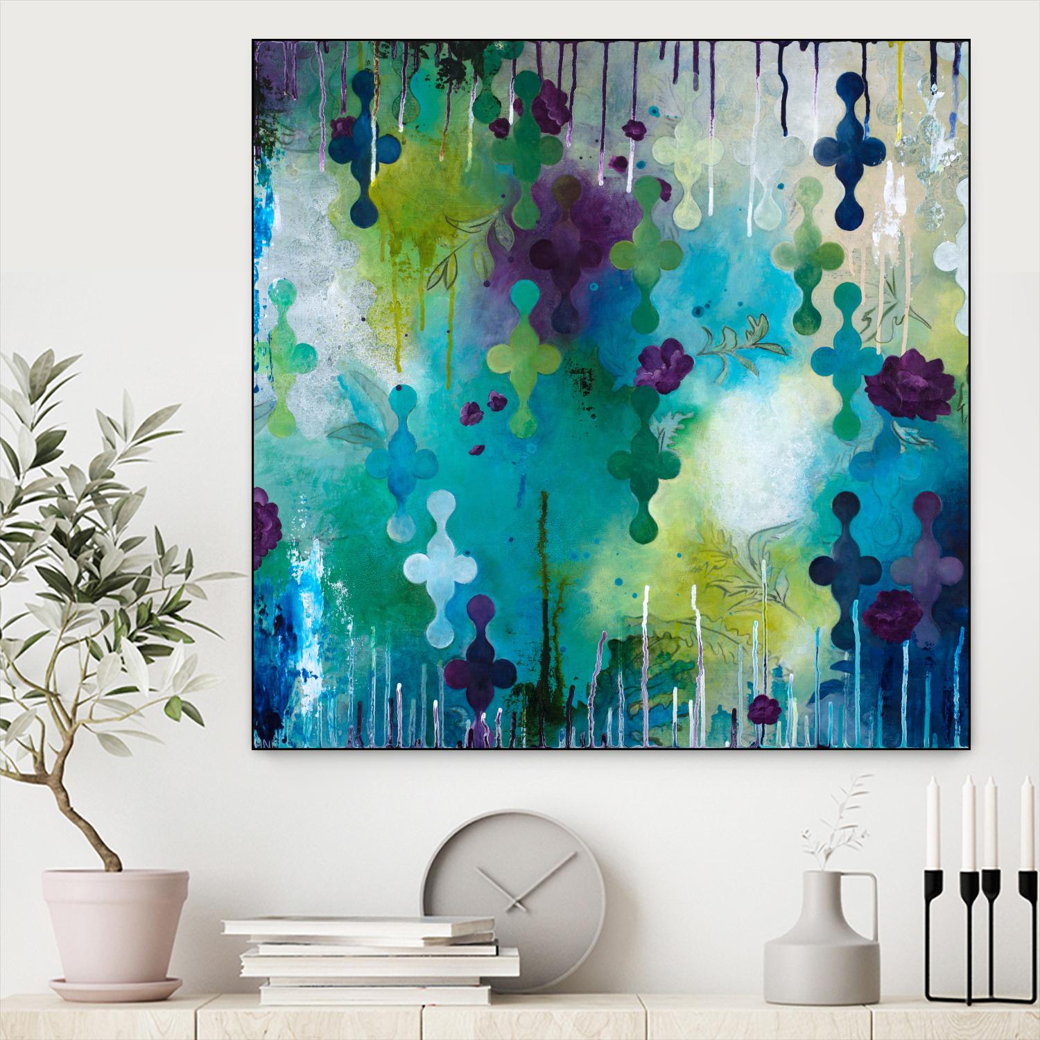Seafoam Storm One by Heather Noel Robinson on GIANT ART - multicolor abstracts; contemporary