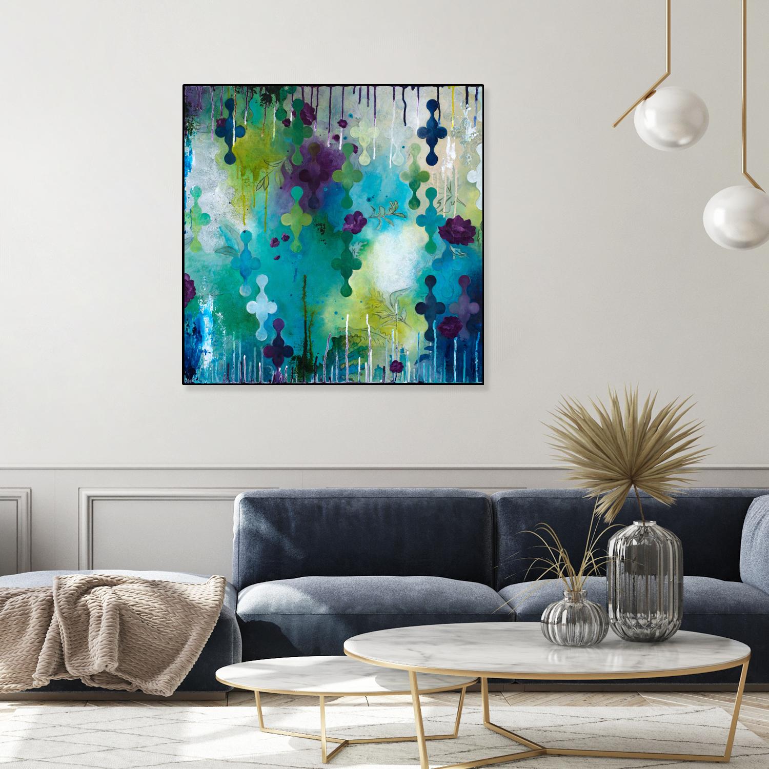 Seafoam Storm One by Heather Noel Robinson on GIANT ART - multicolor abstracts; contemporary