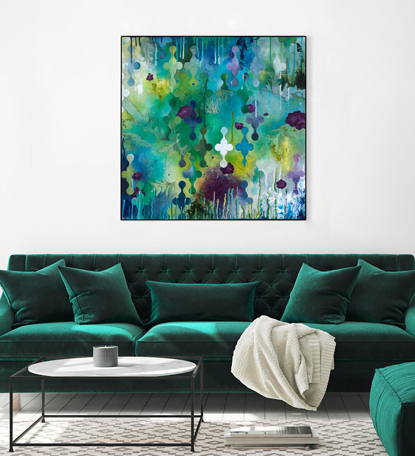 Seafoam Storm Two by Heather Noel Robinson on GIANT ART - multicolor abstracts; contemporary