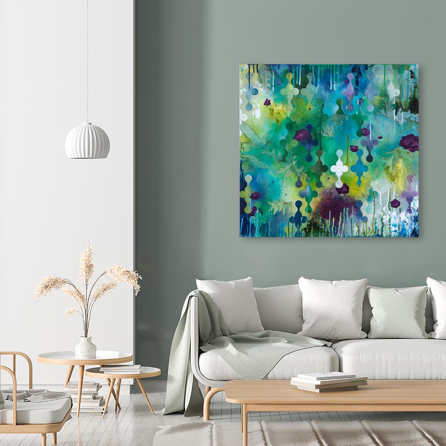 Seafoam Storm Two by Heather Noel Robinson on GIANT ART - multicolor abstracts; contemporary