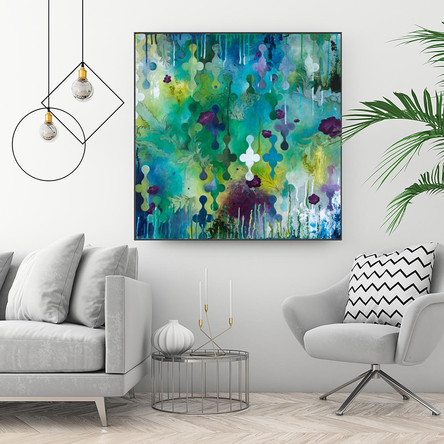 Seafoam Storm Two by Heather Noel Robinson on GIANT ART - multicolor abstracts; contemporary