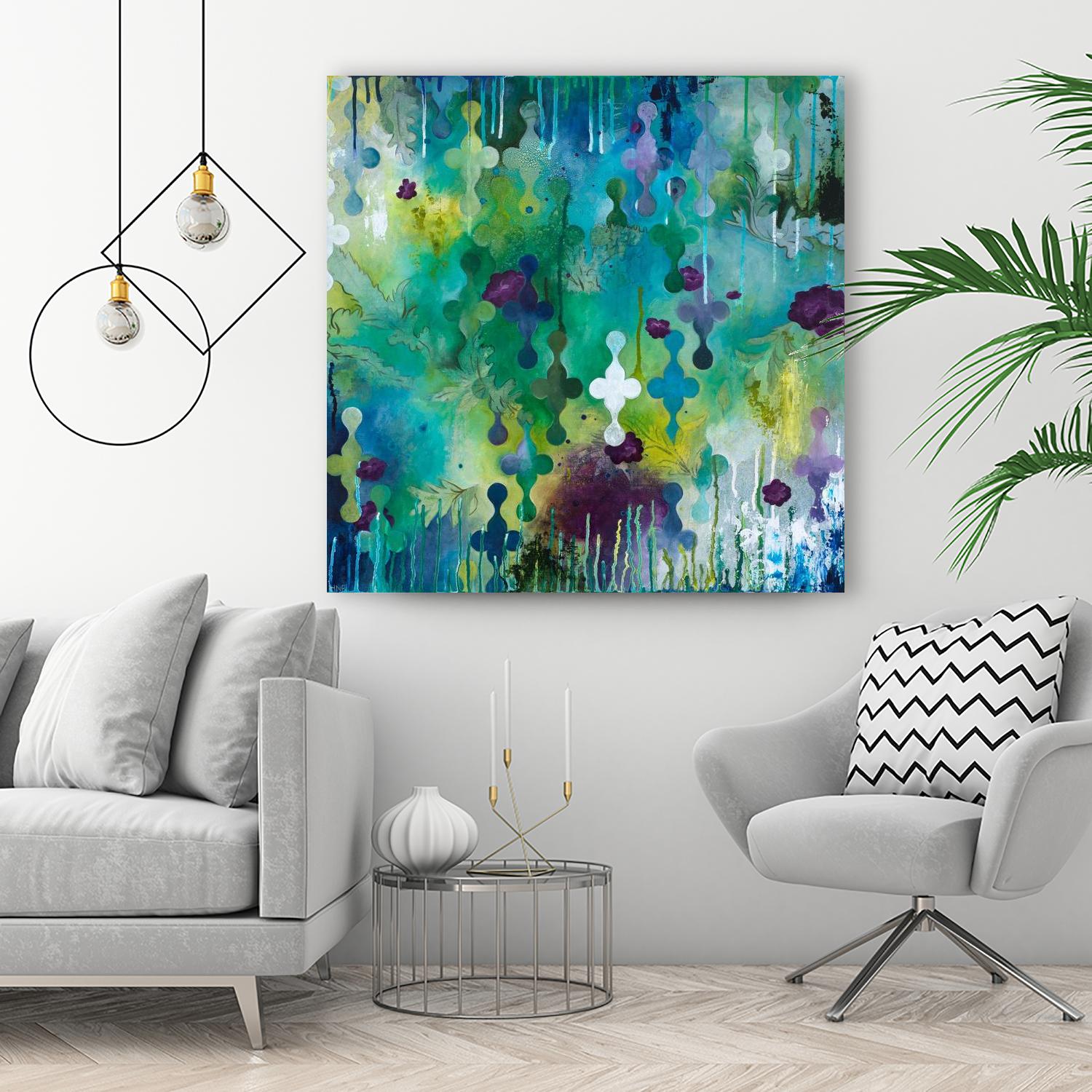 Seafoam Storm Two by Heather Noel Robinson on GIANT ART - multicolor abstracts; contemporary