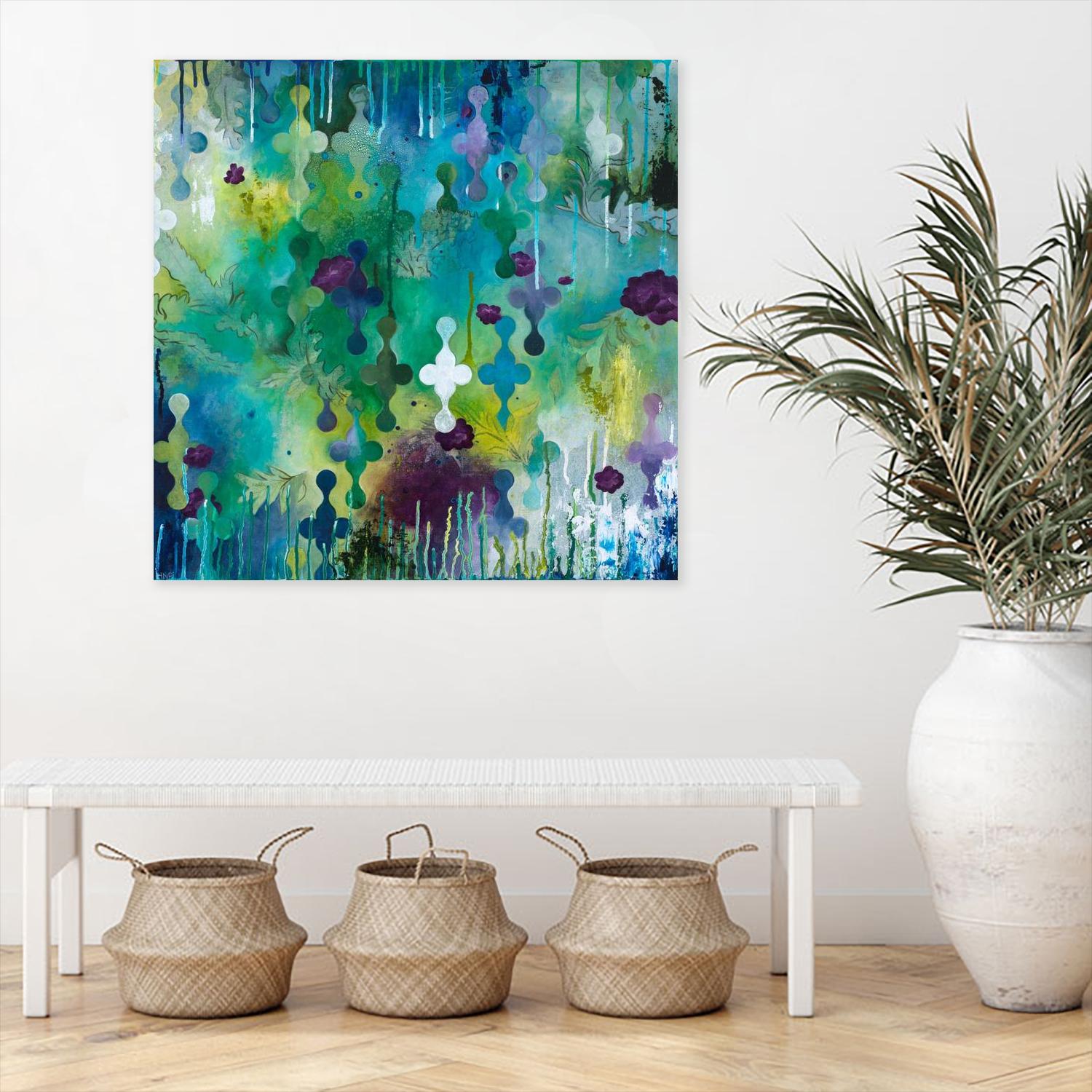 Seafoam Storm Two by Heather Noel Robinson on GIANT ART - multicolor abstracts; contemporary