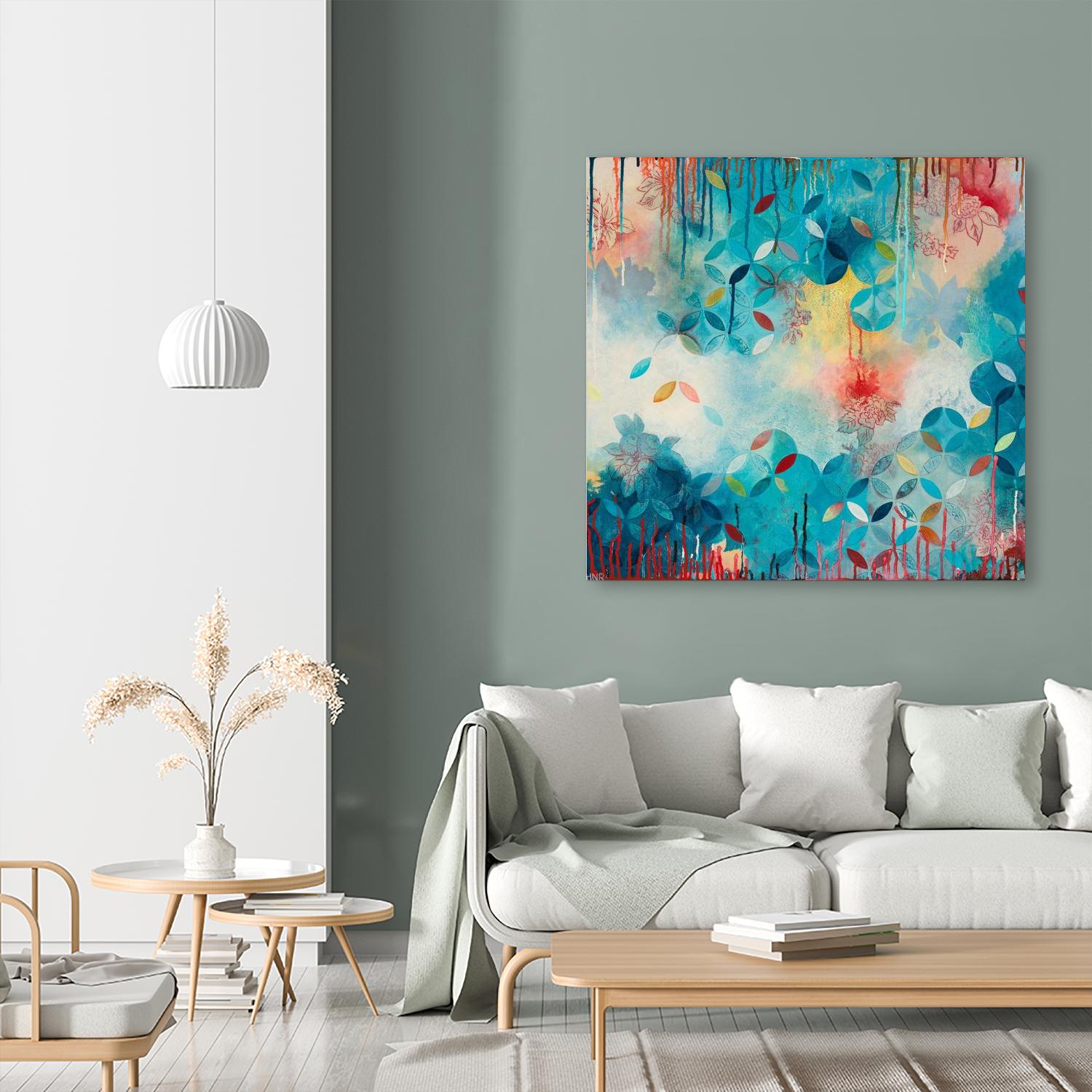 Tranquil Eden 1 by Heather Noel Robinson on GIANT ART - multicolor abstracts; contemporary