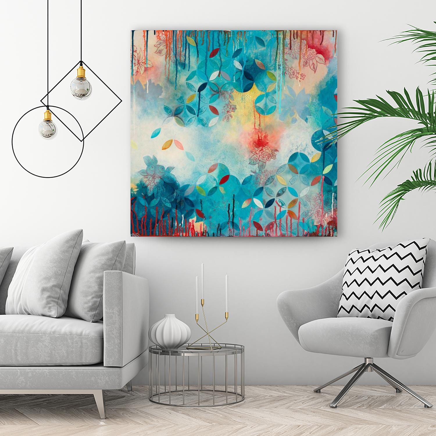Tranquil Eden 1 by Heather Noel Robinson on GIANT ART - multicolor abstracts; contemporary
