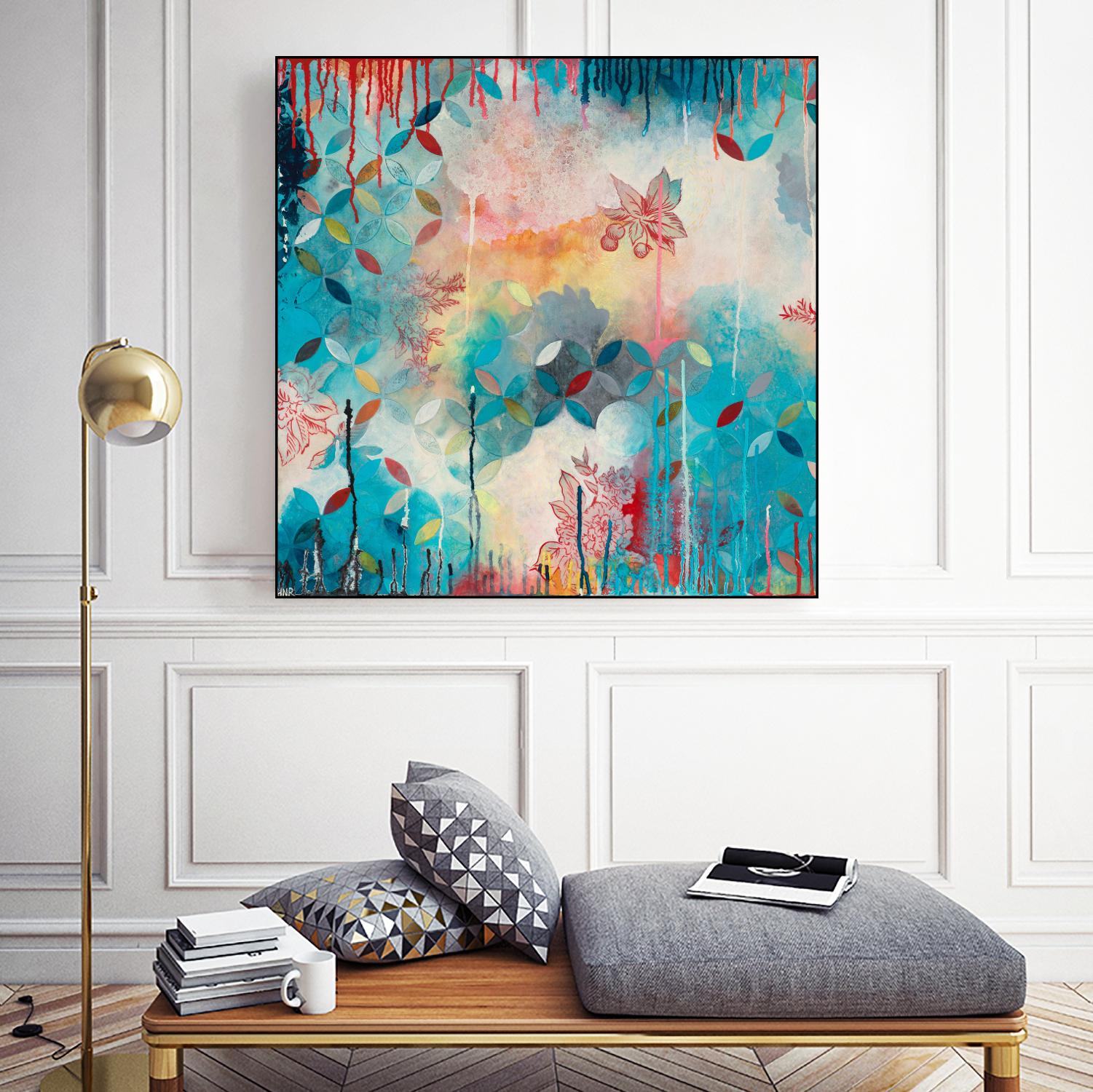 Tranquil Eden 3 by Heather Noel Robinson on GIANT ART - multicolor abstracts; contemporary