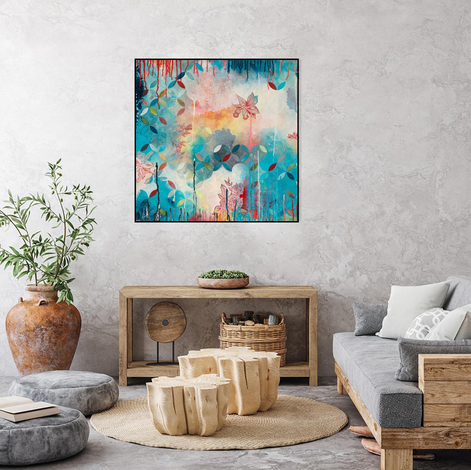Tranquil Eden 3 by Heather Noel Robinson on GIANT ART - multicolor abstracts; contemporary