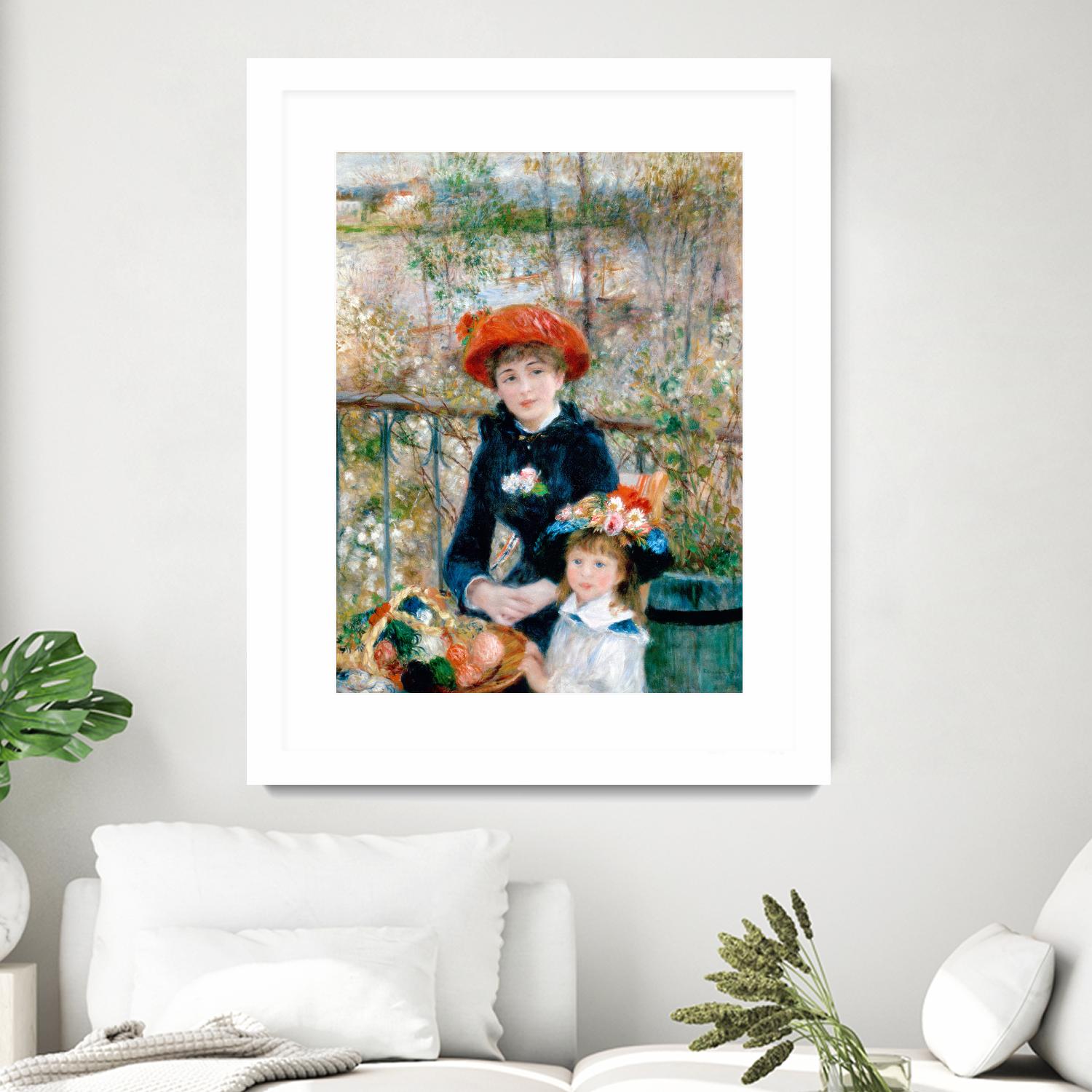 The Two Sisters, On the Terrace, 1881 by Pierre Auguste Renoir on GIANT ART - masters museum