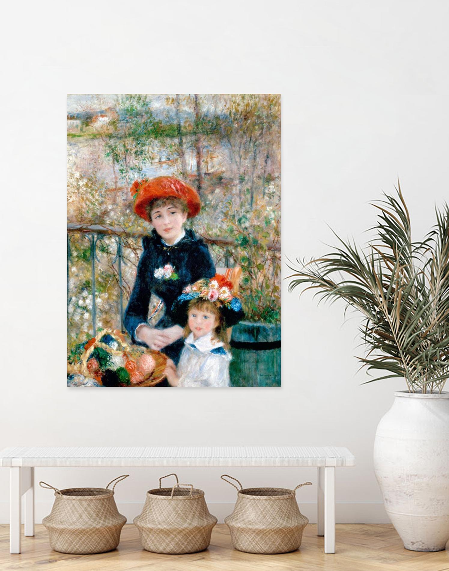 The Two Sisters, On the Terrace, 1881 by Pierre Auguste Renoir on GIANT ART - museum museum