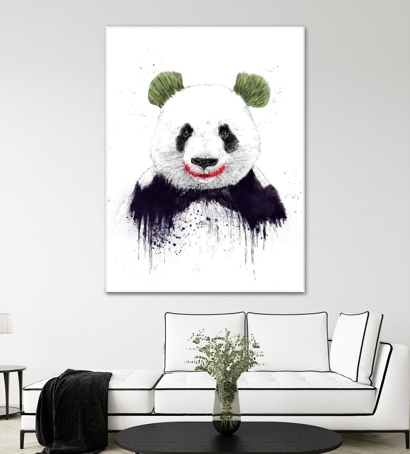 Joker Face by Balazs Solti on GIANT ART - white animals