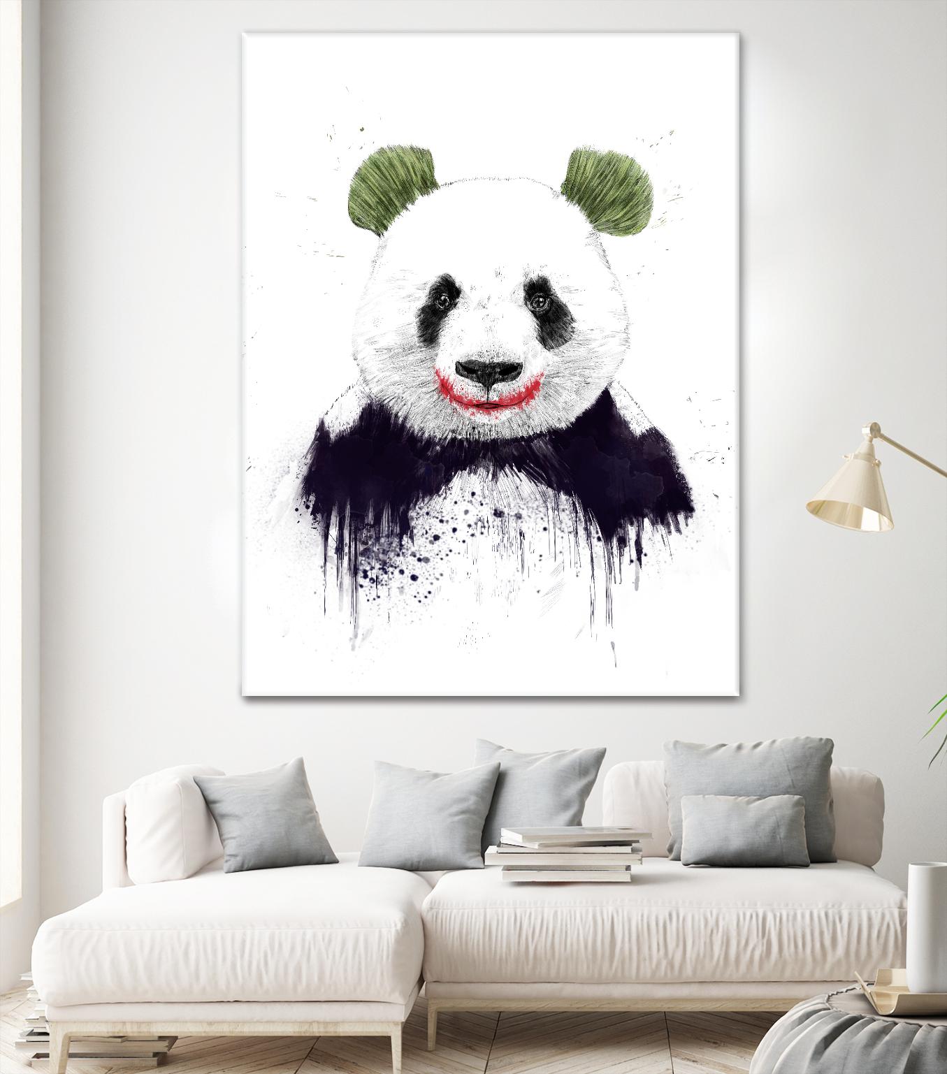 Joker Face by Balazs Solti on GIANT ART - white animals