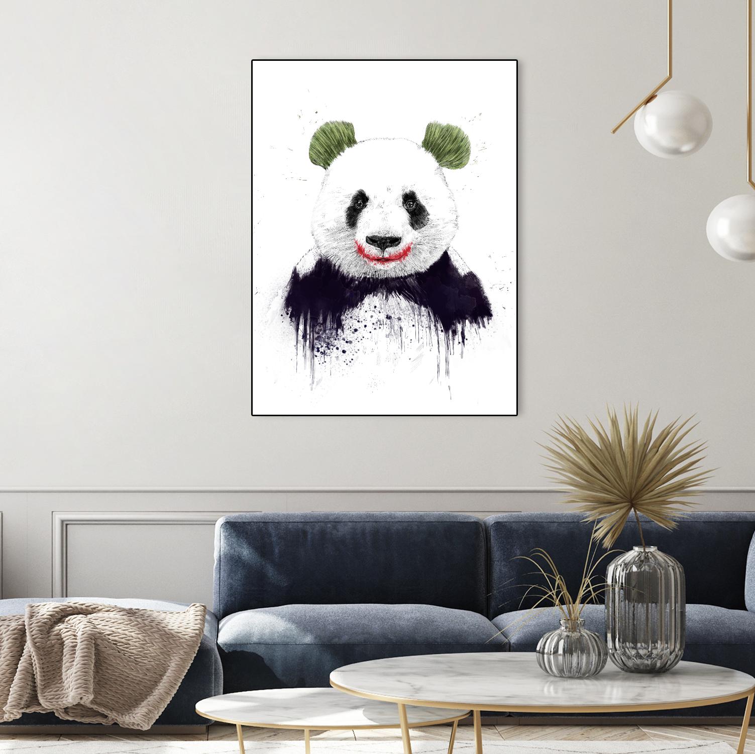 Joker Face by Balazs Solti on GIANT ART - white animals