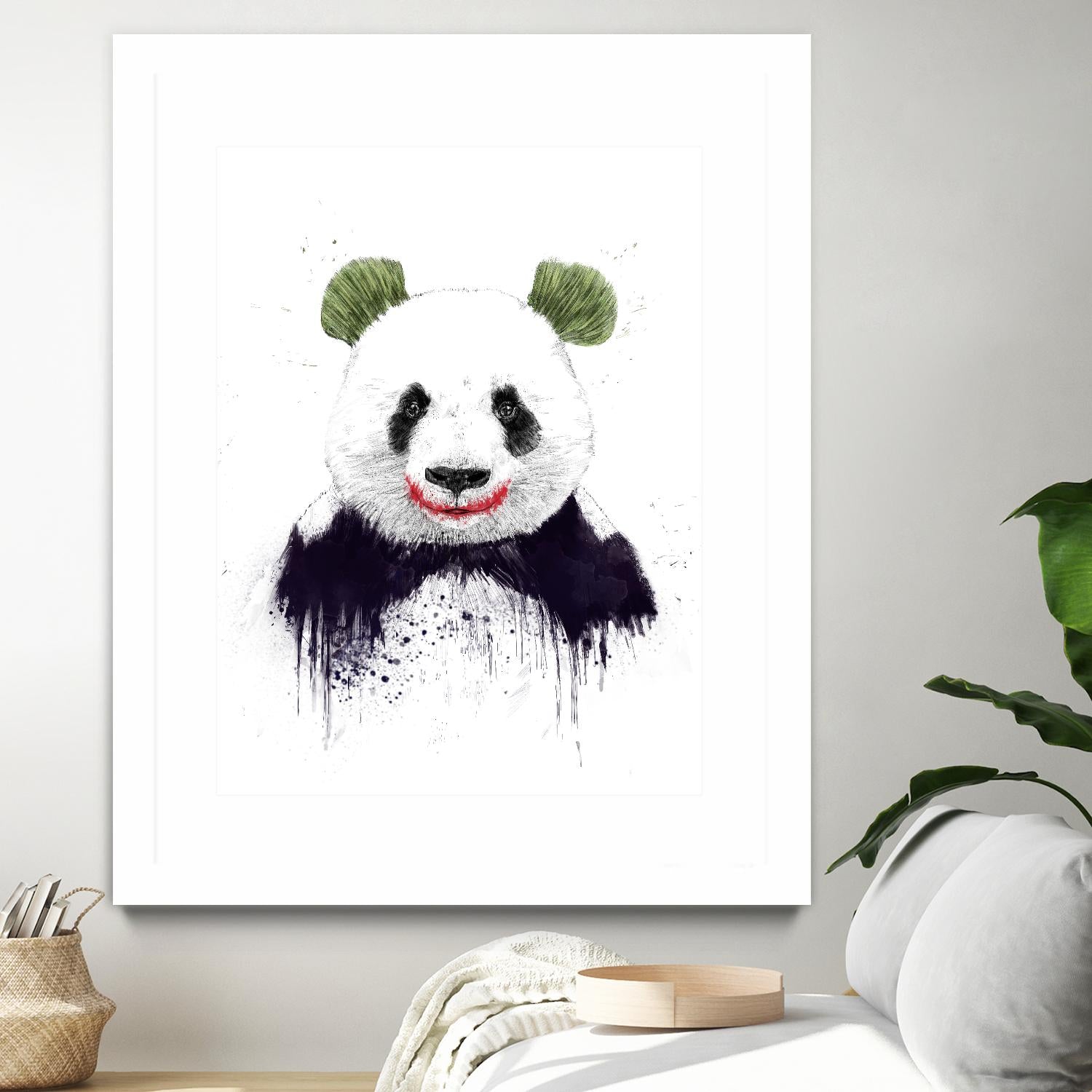 Joker Face by Balazs Solti on GIANT ART - white animals