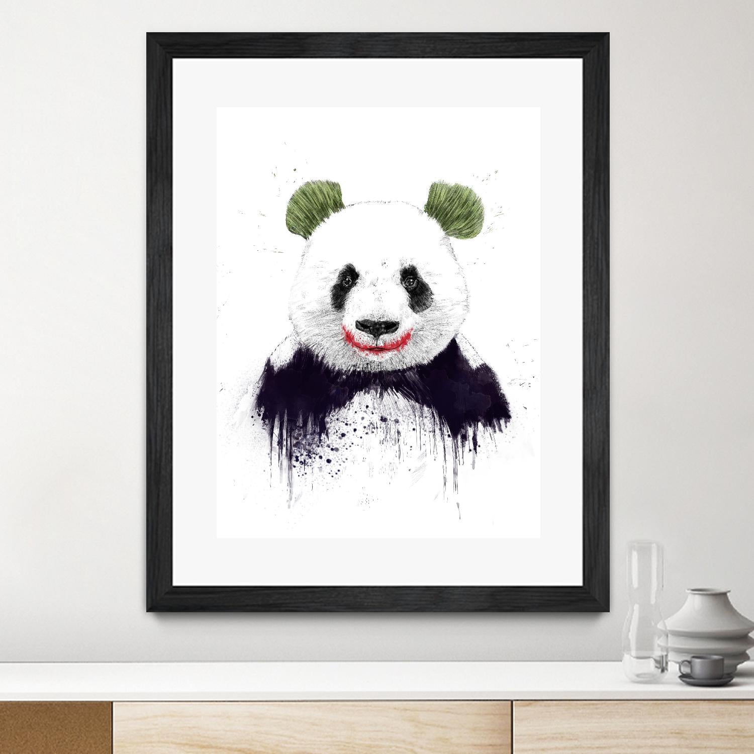 Joker Face by Balazs Solti on GIANT ART - white animals