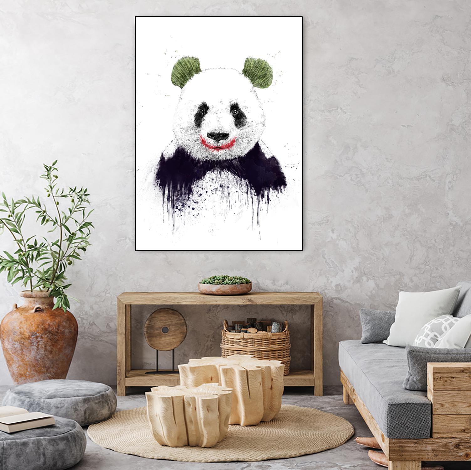 Joker Face by Balazs Solti on GIANT ART - white animals