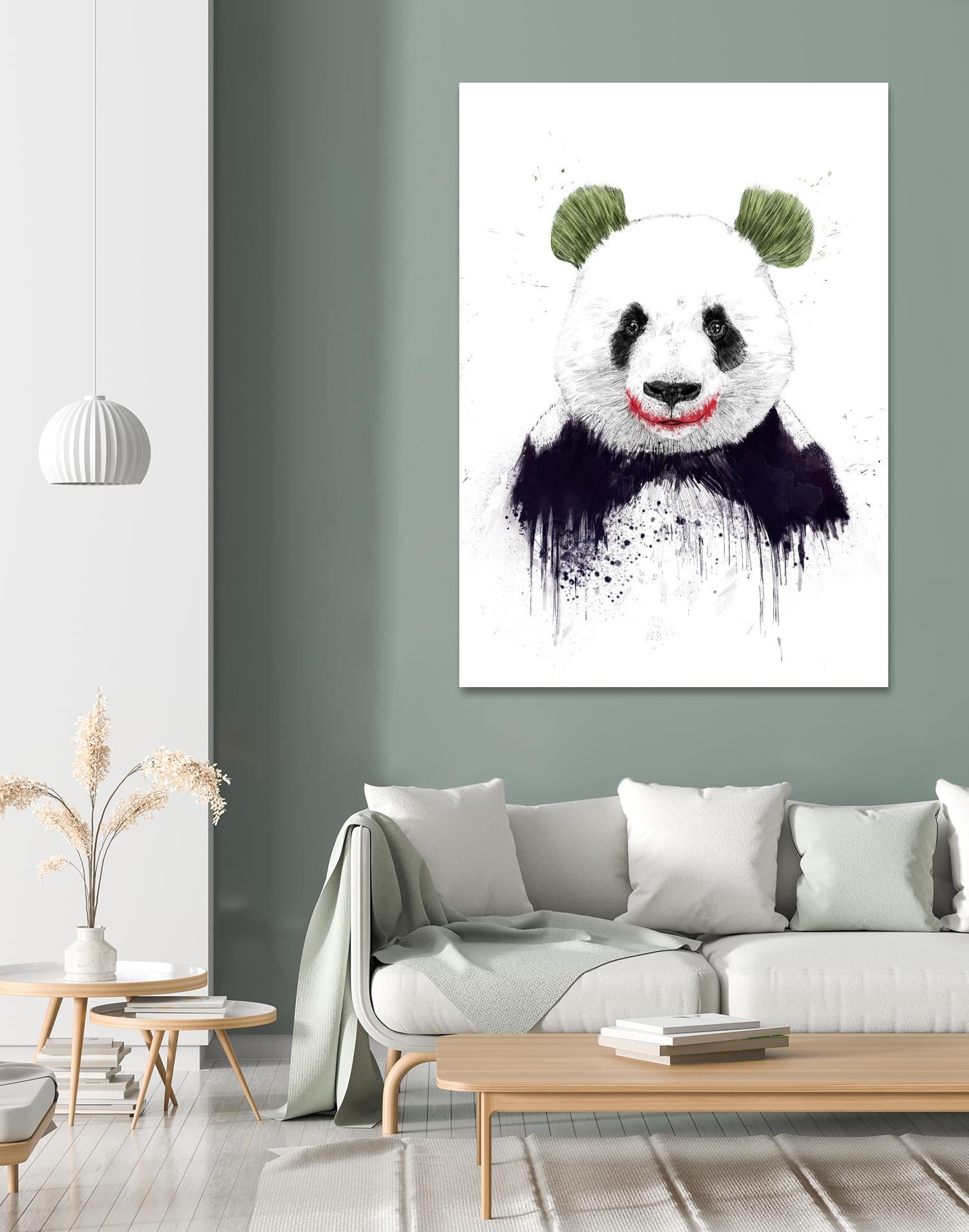 Joker Face by Balazs Solti on GIANT ART - white animals