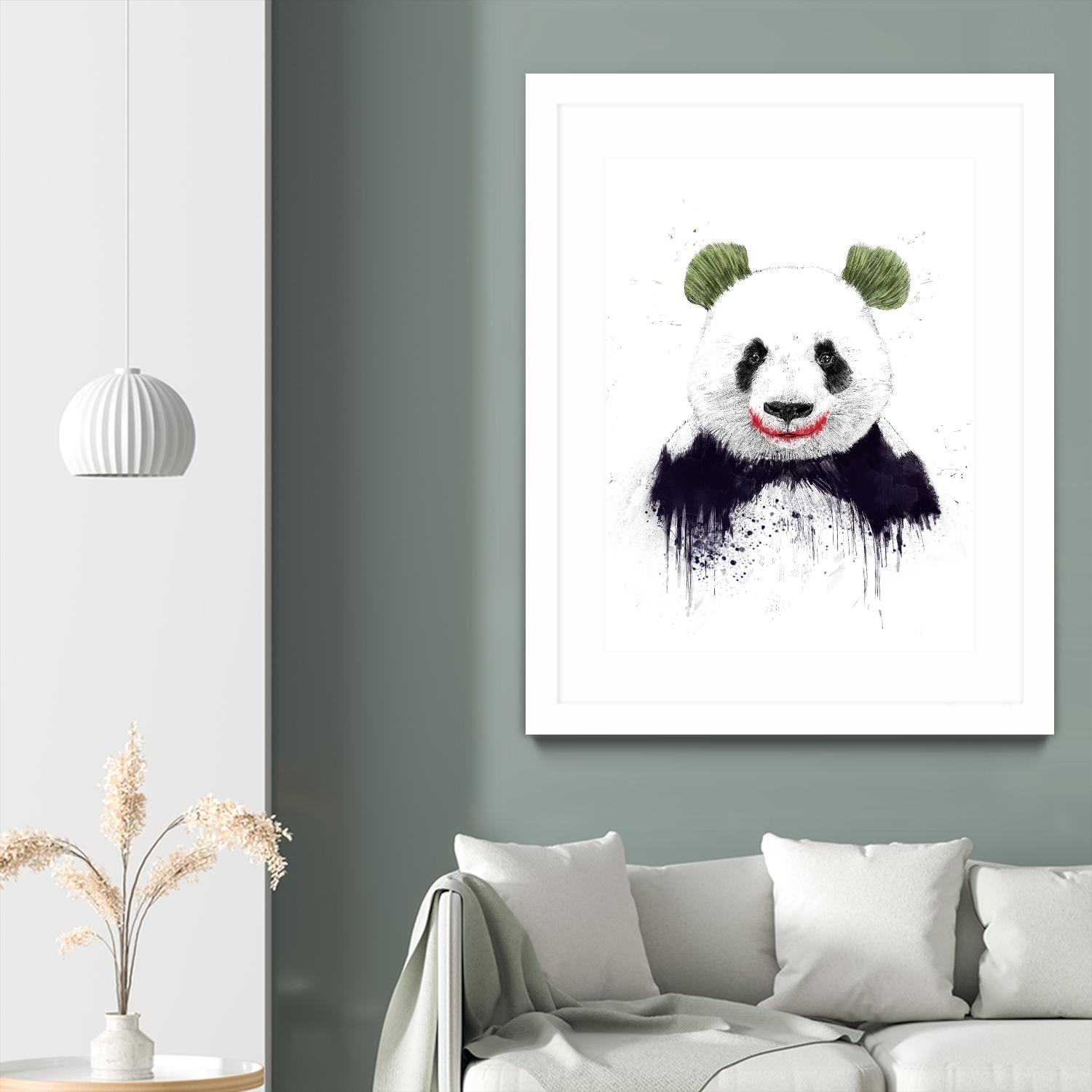 Joker Face by Balazs Solti on GIANT ART - white animals