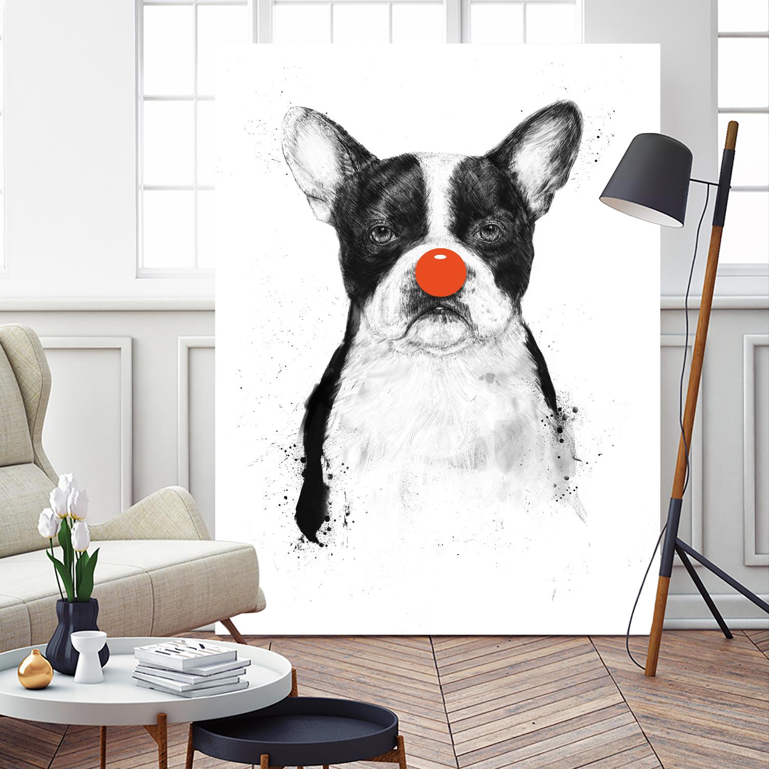 I'm Not Your Clown by Balazs Solti on GIANT ART - white animals