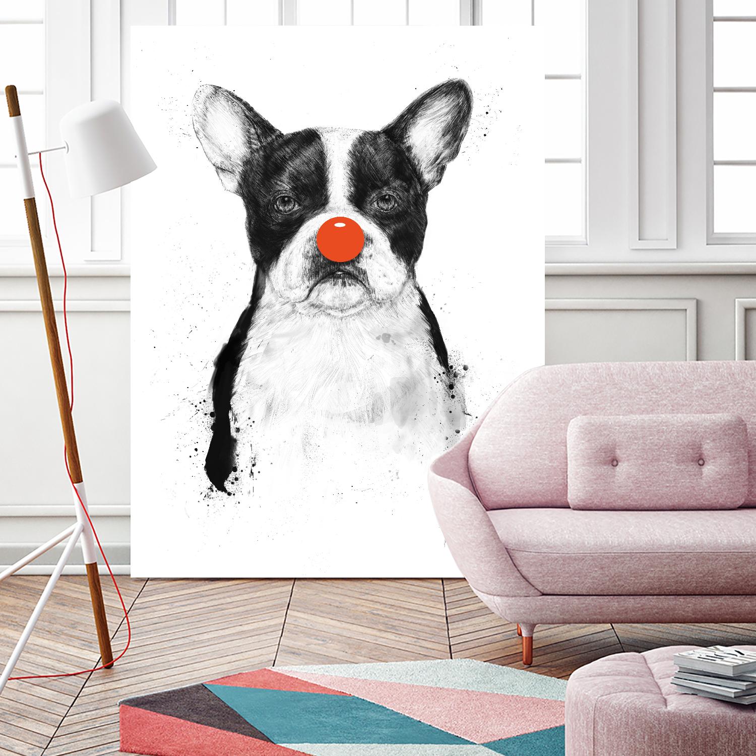 I'm Not Your Clown by Balazs Solti on GIANT ART - white animals