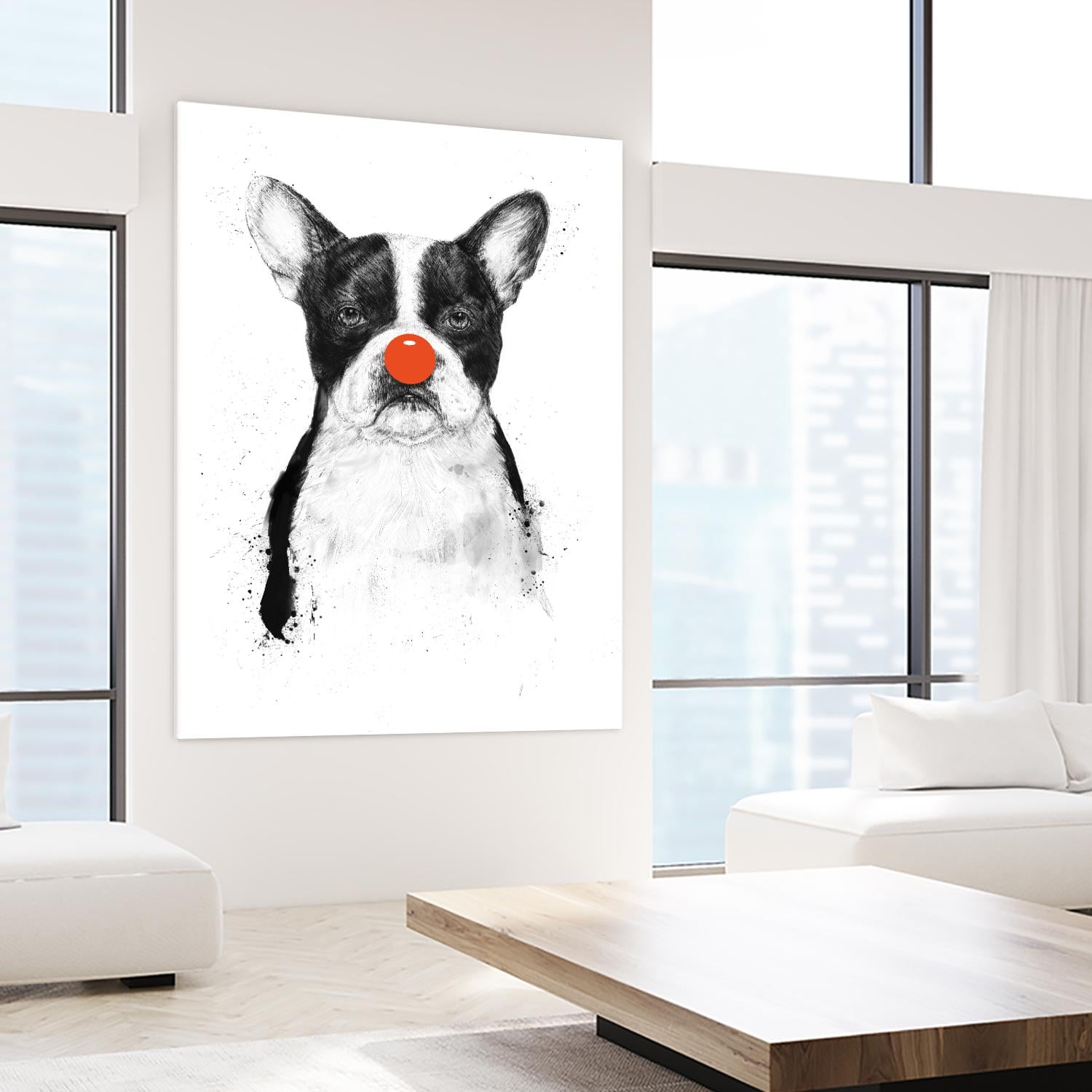 I'm Not Your Clown by Balazs Solti on GIANT ART - white animals