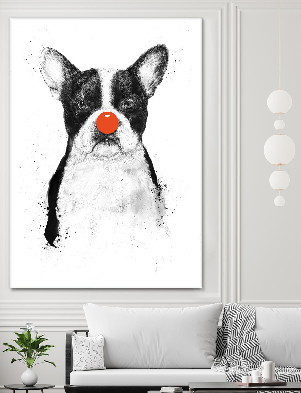 I'm Not Your Clown by Balazs Solti on GIANT ART - white animals