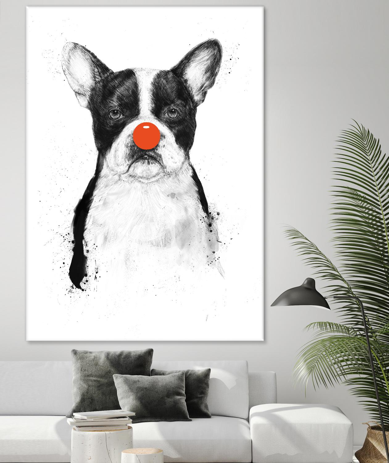 I'm Not Your Clown by Balazs Solti on GIANT ART - white animals