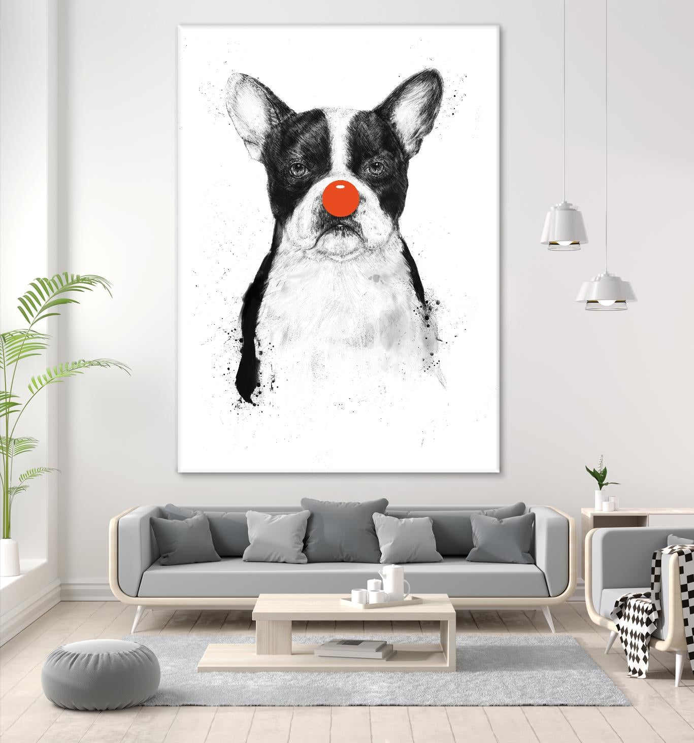 I'm Not Your Clown by Balazs Solti on GIANT ART - white animals