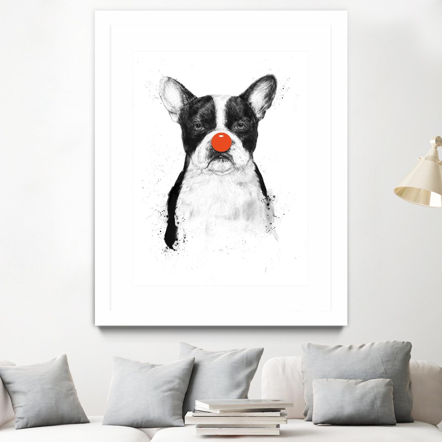 I'm Not Your Clown by Balazs Solti on GIANT ART - white animals