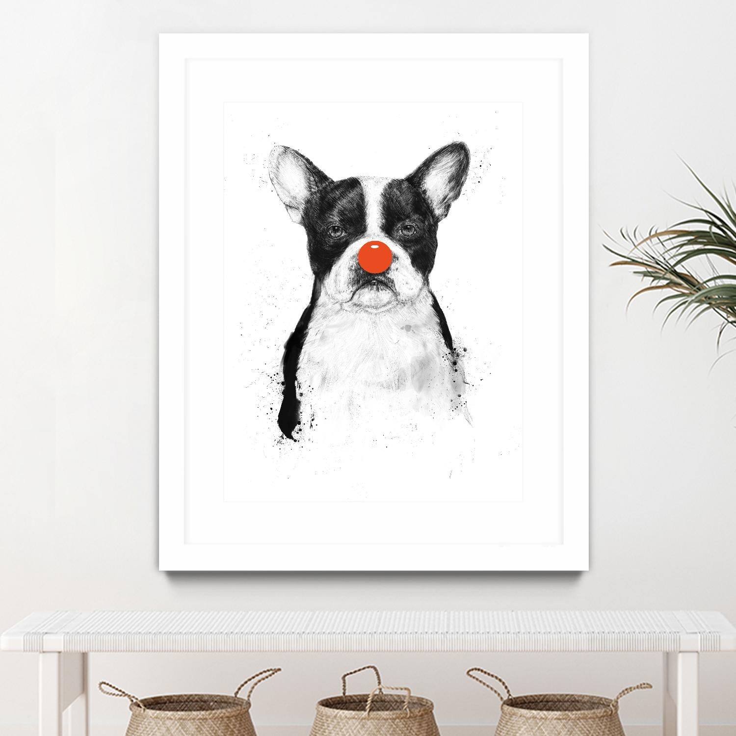 I'm Not Your Clown by Balazs Solti on GIANT ART - white animals