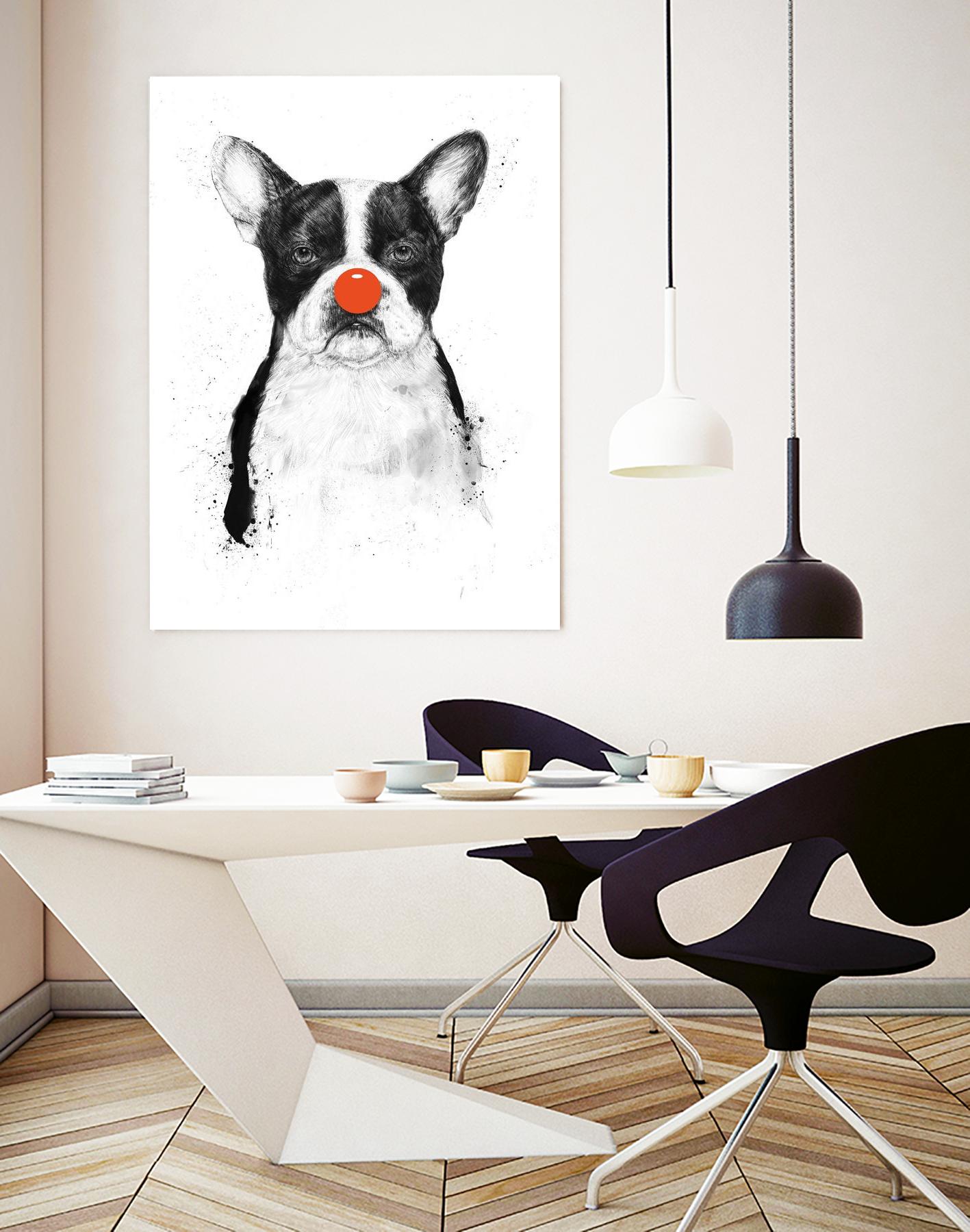 I'm Not Your Clown by Balazs Solti on GIANT ART - white animals