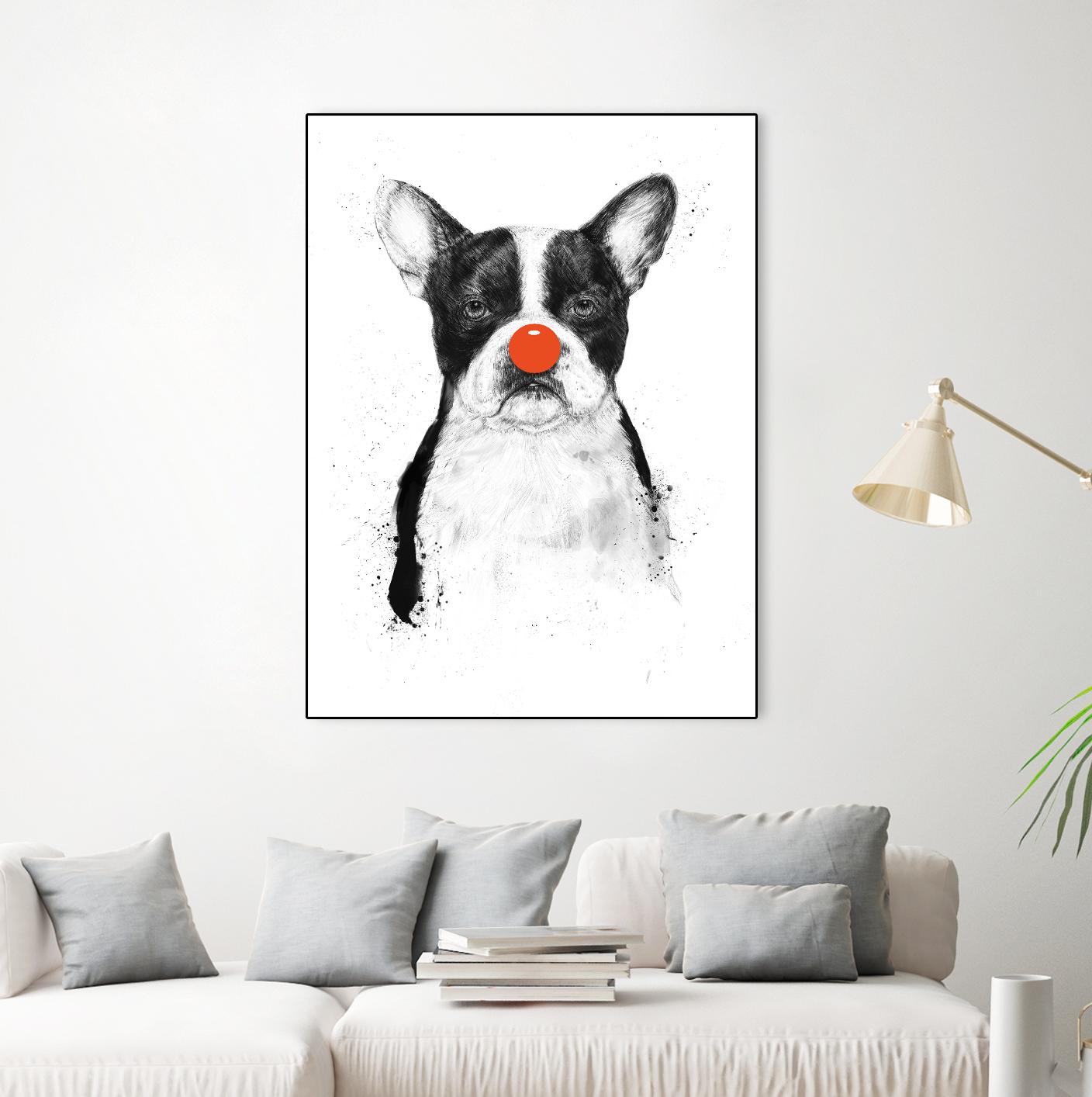 I'm Not Your Clown by Balazs Solti on GIANT ART - white animals