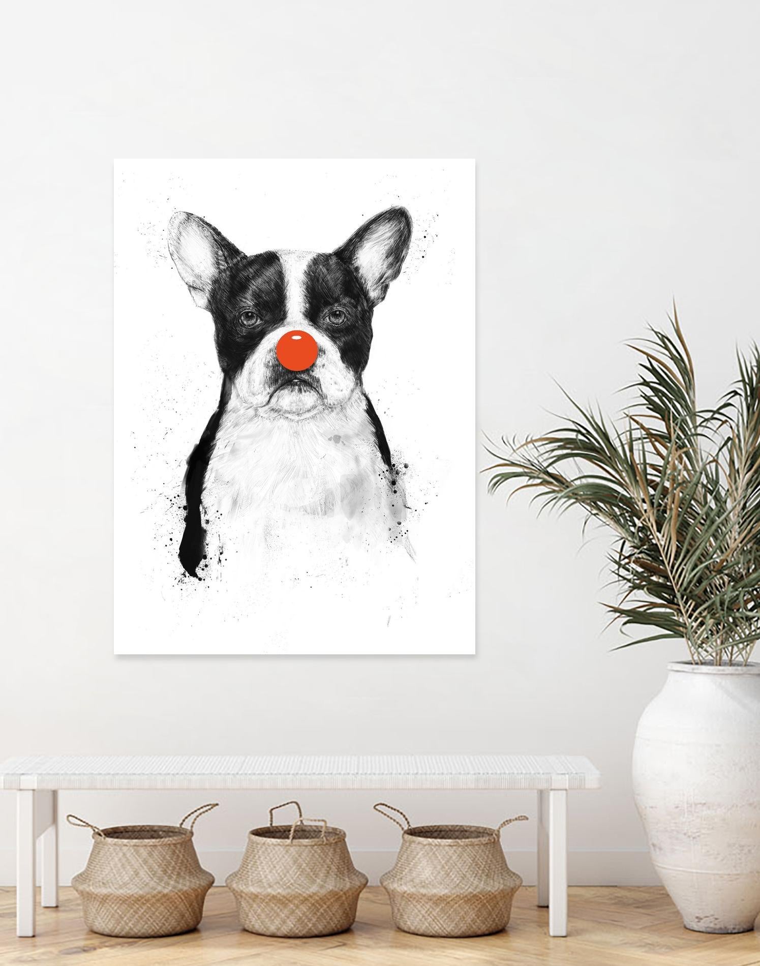 I'm Not Your Clown by Balazs Solti on GIANT ART - white animals