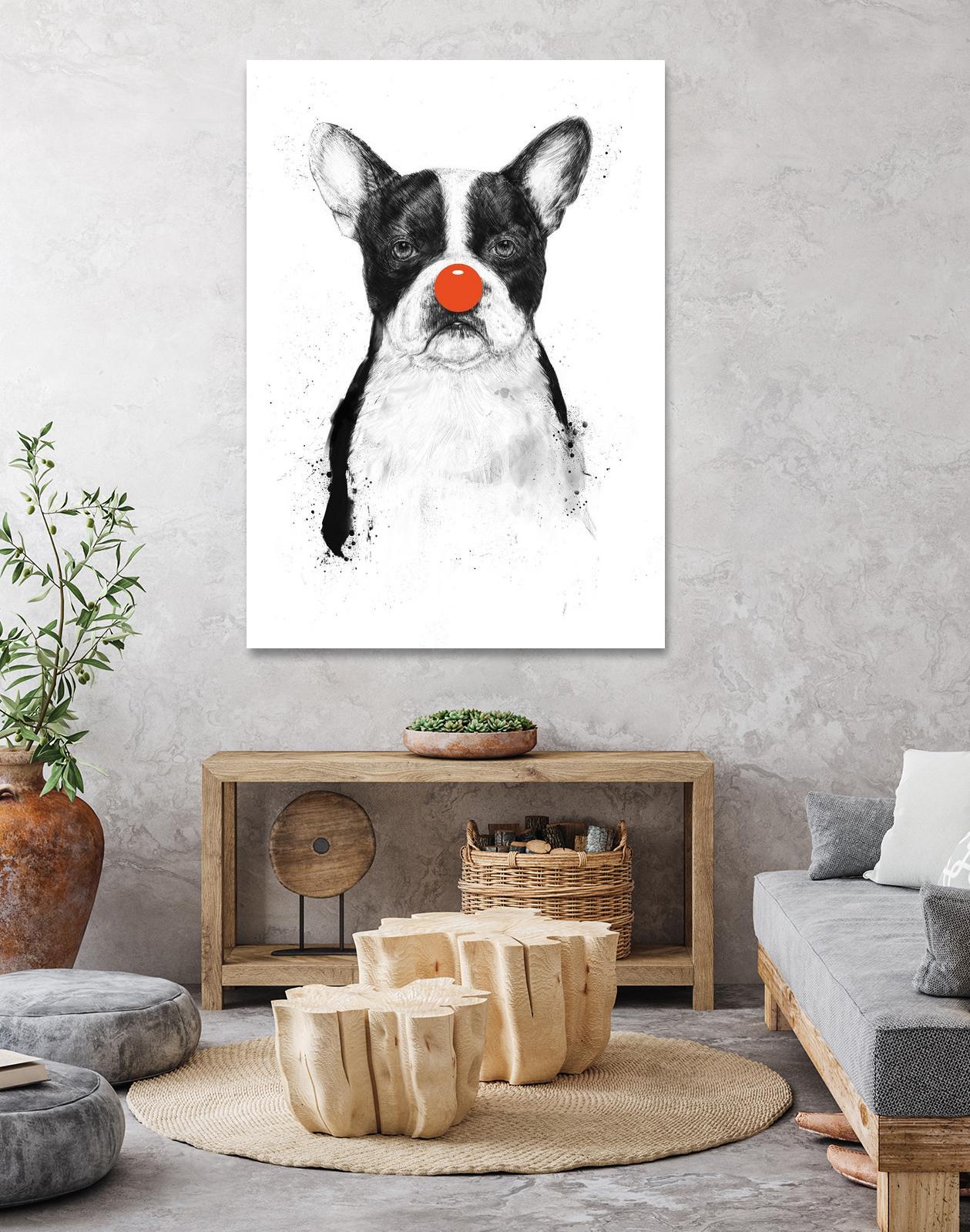 I'm Not Your Clown by Balazs Solti on GIANT ART - white animals