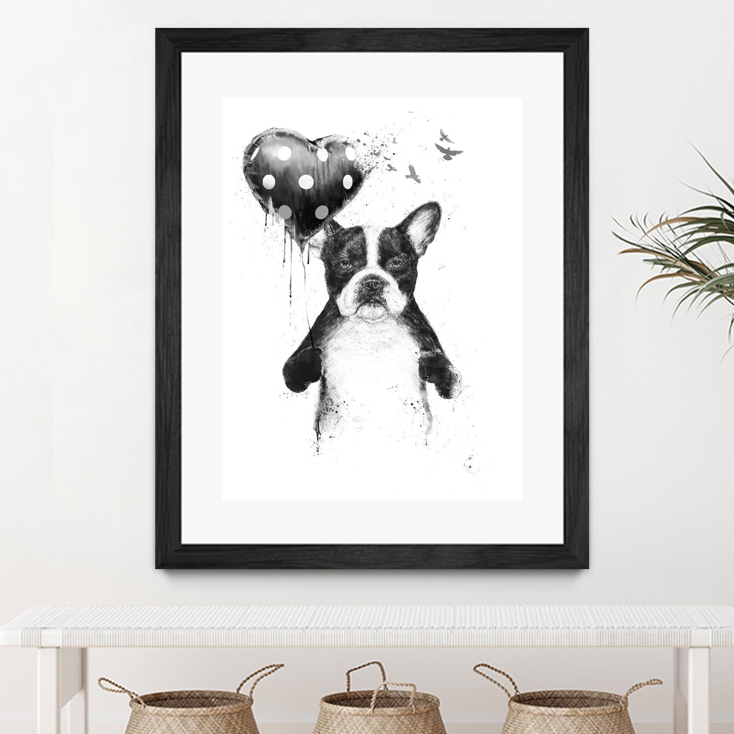 My Heart Goes Boom by Balazs Solti on GIANT ART - white animals