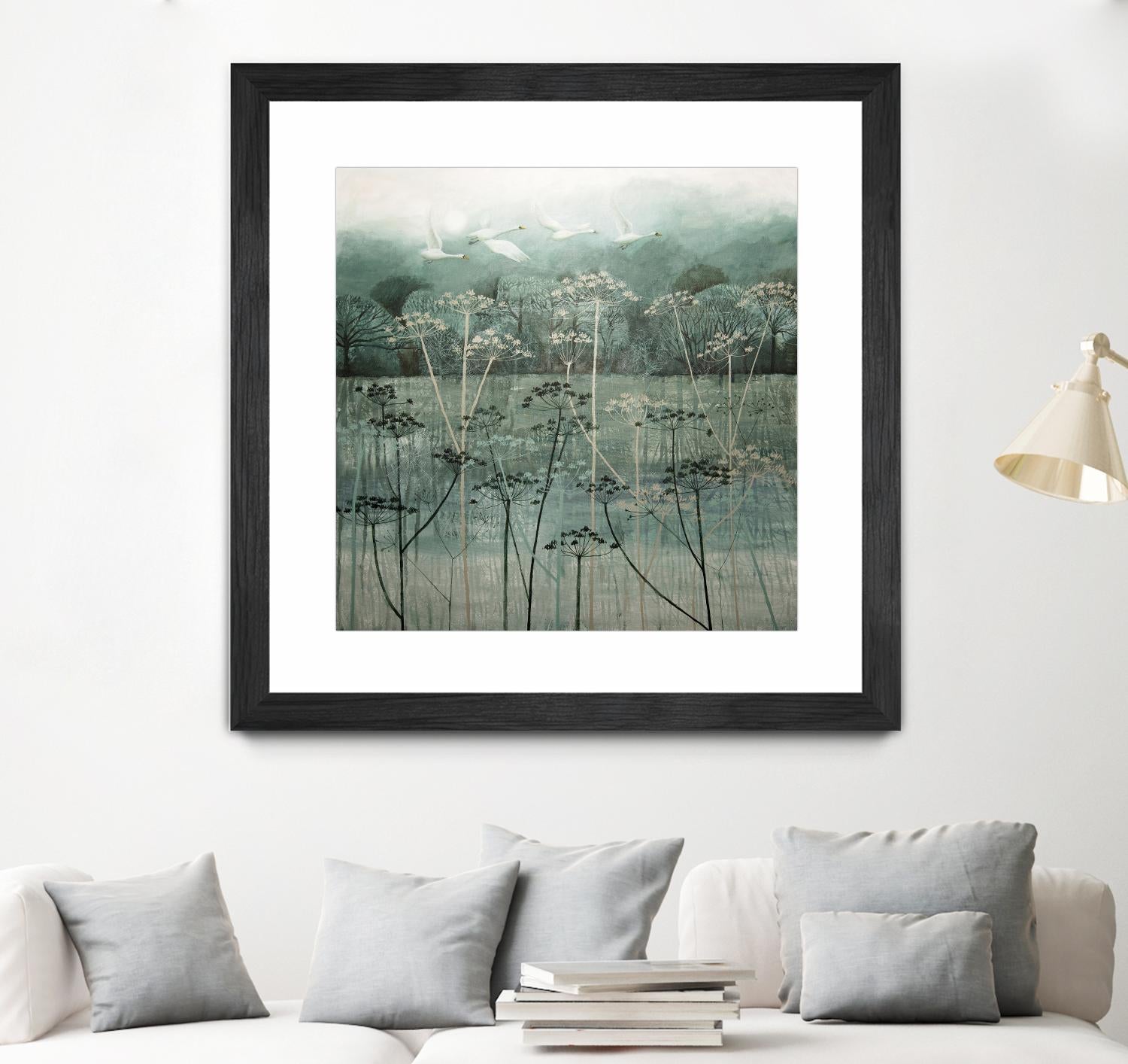 Swans Flying High by Dawn Stacey on GIANT ART - multicolor contemporary