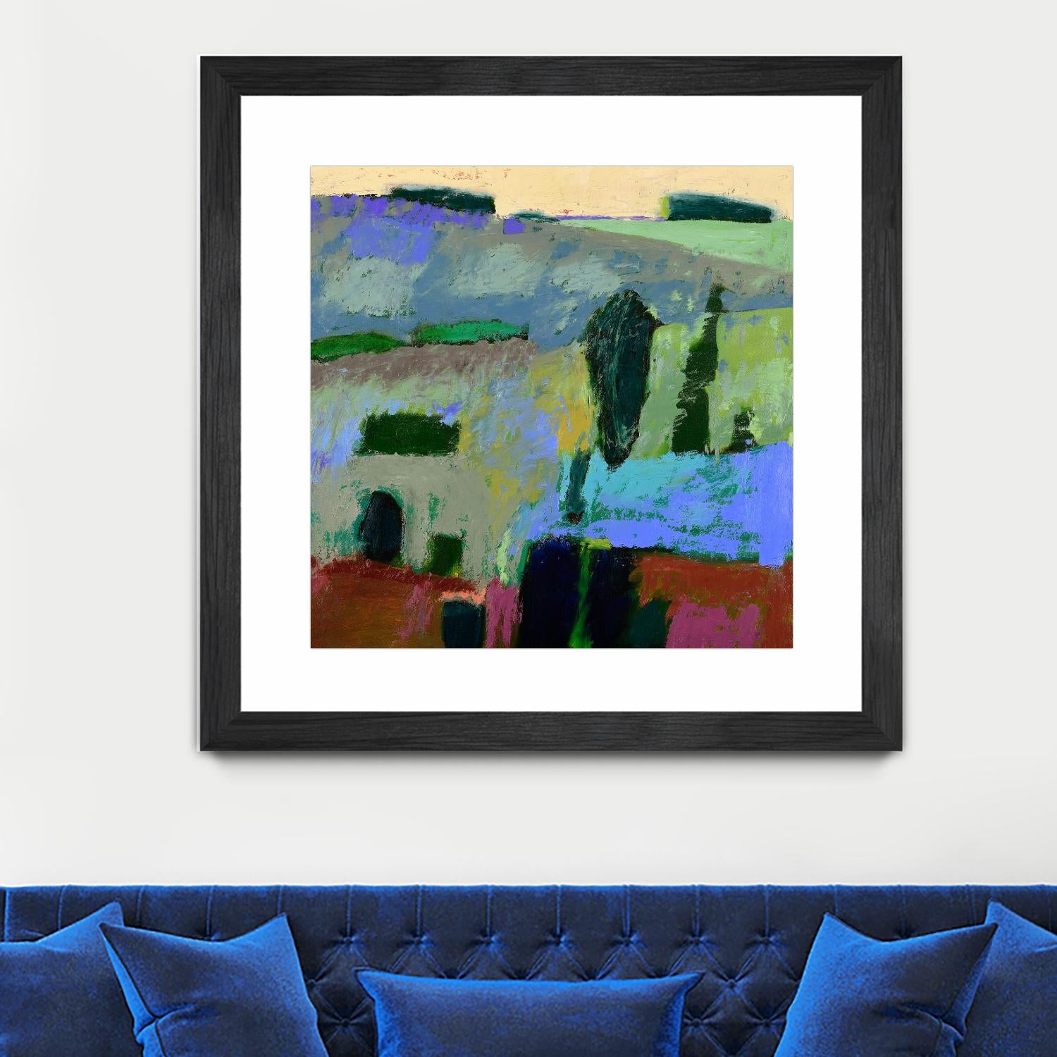From What I Heard by Jane Schmidt on GIANT ART - multicolor contemporary; landscapes