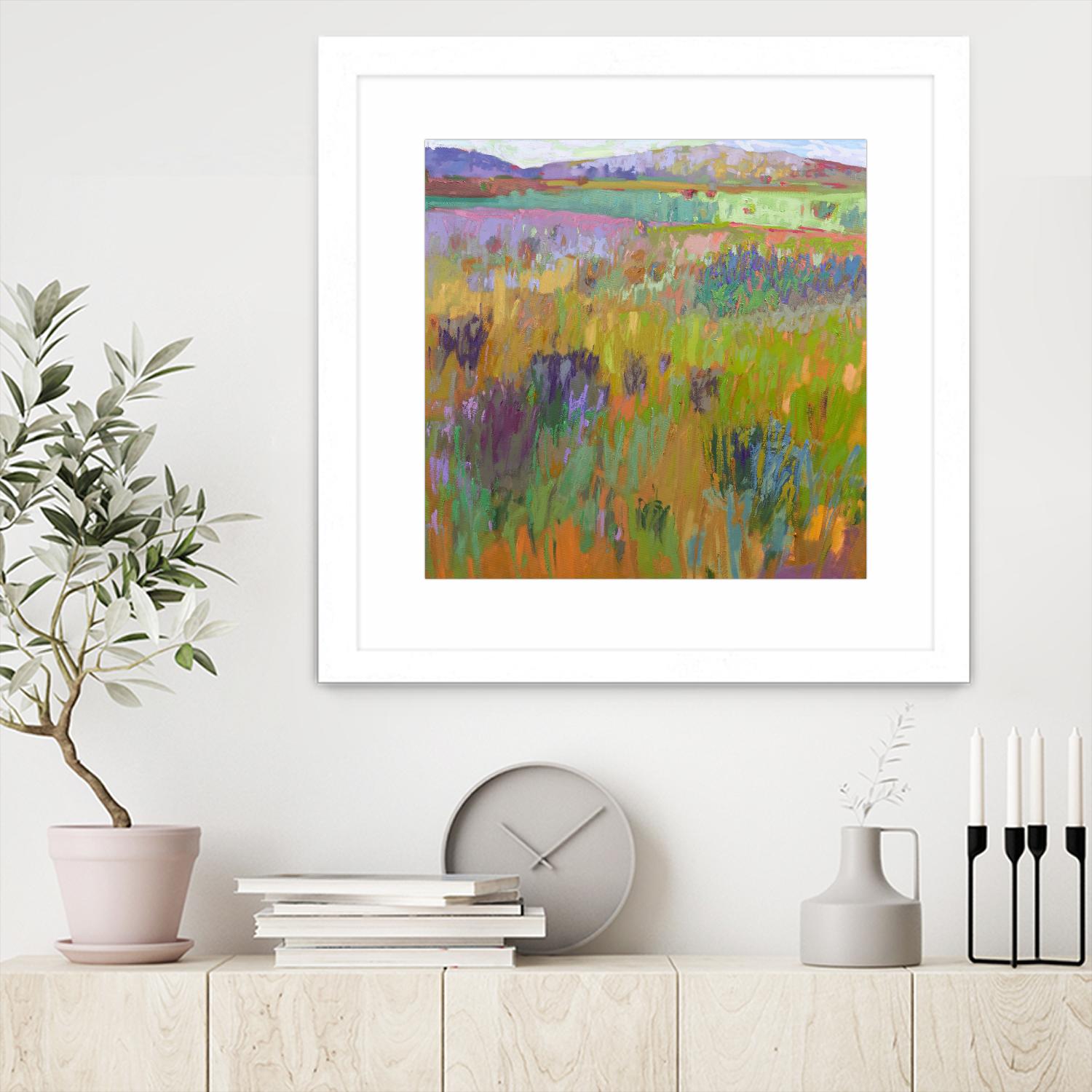 After a Spring Rain by Jane Schmidt on GIANT ART - multicolor landscapes; contemporary