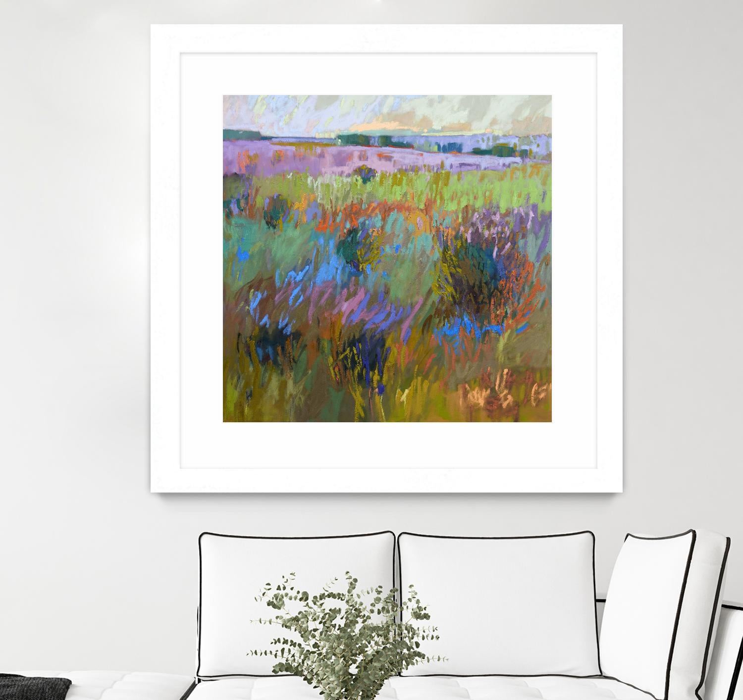 Beyond and Further by Jane Schmidt on GIANT ART - multicolor landscapes; contemporary