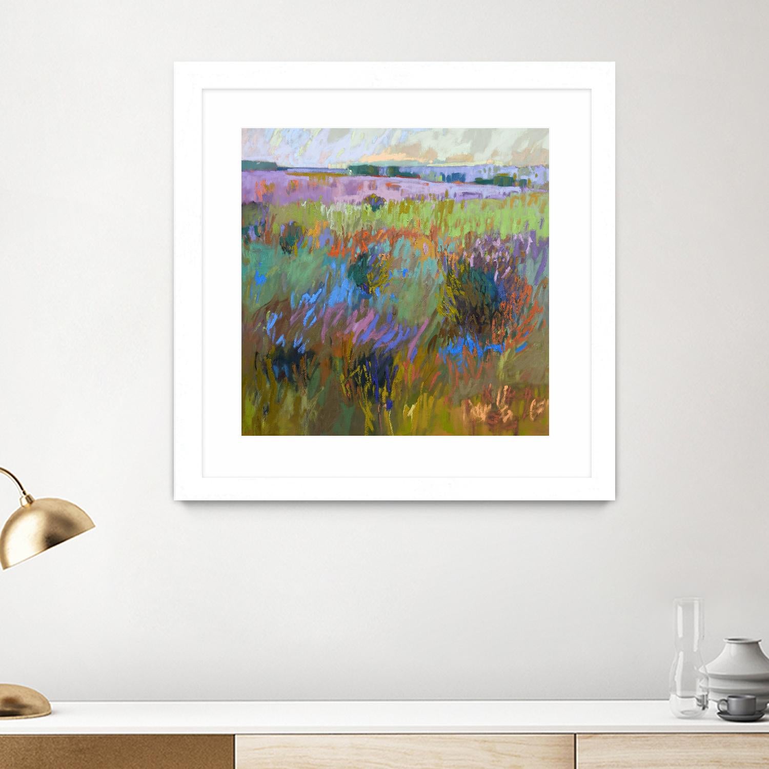 Beyond and Further by Jane Schmidt on GIANT ART - multicolor landscapes; contemporary