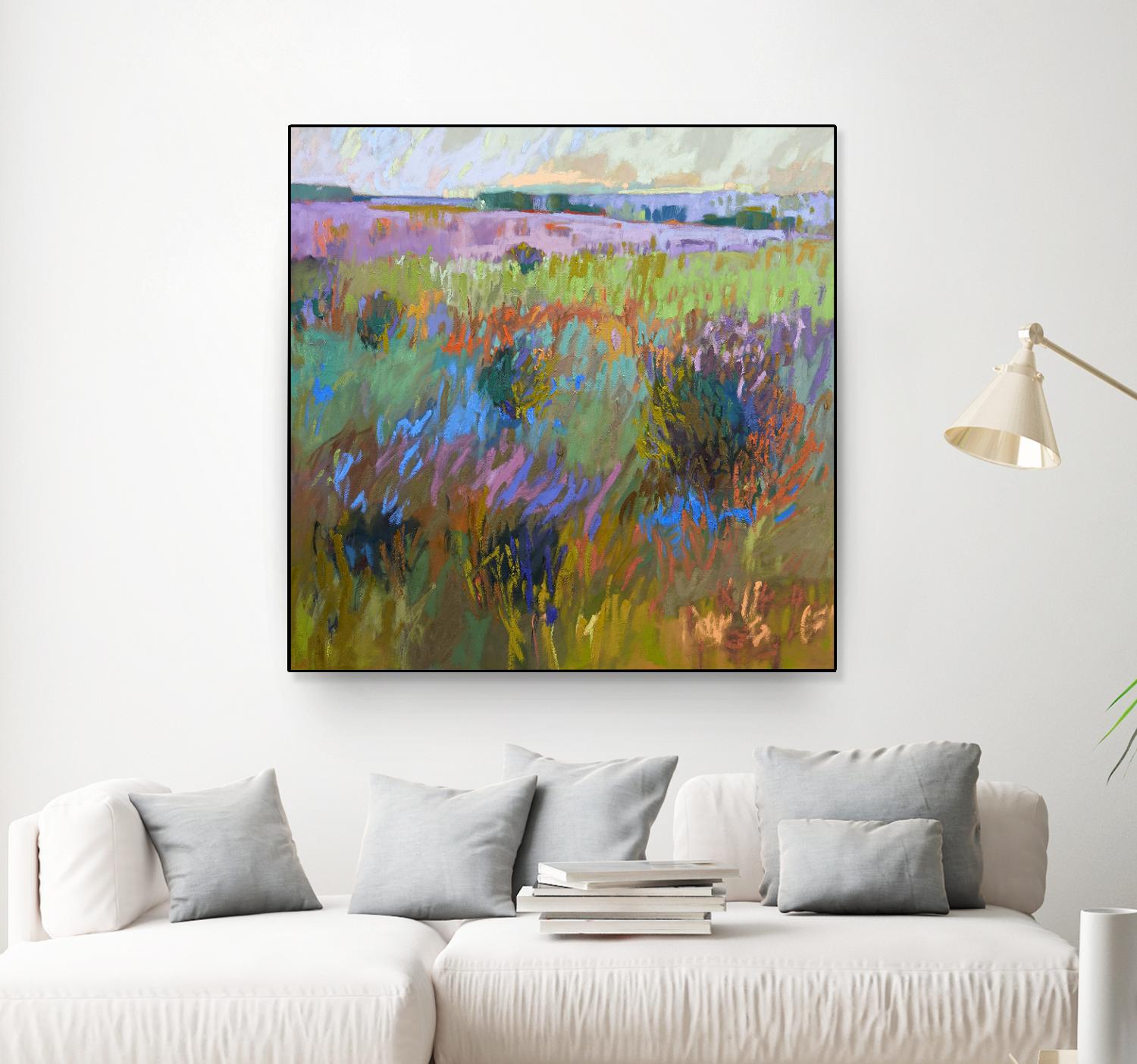 Beyond and Further by Jane Schmidt on GIANT ART - multicolor landscapes; contemporary