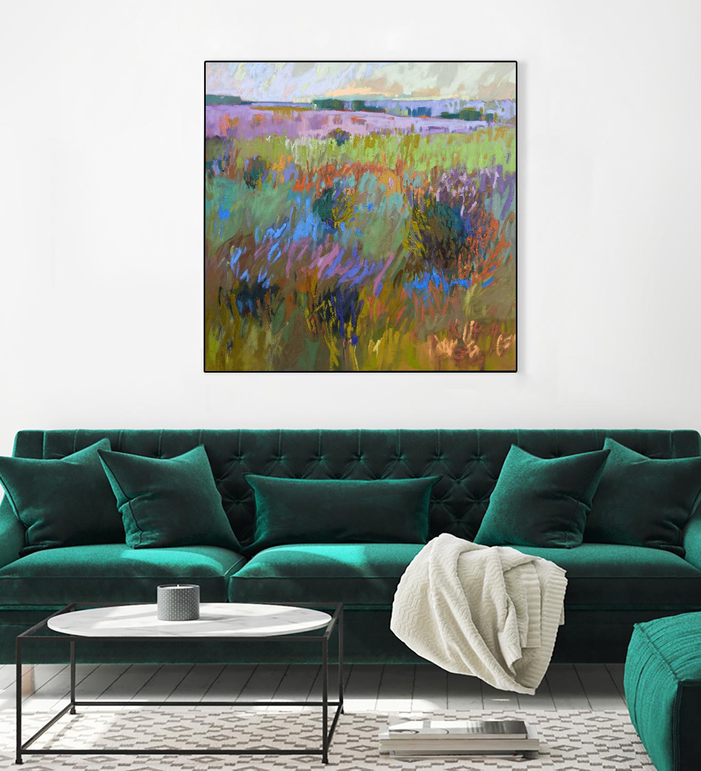 Beyond and Further by Jane Schmidt on GIANT ART - multicolor landscapes; contemporary