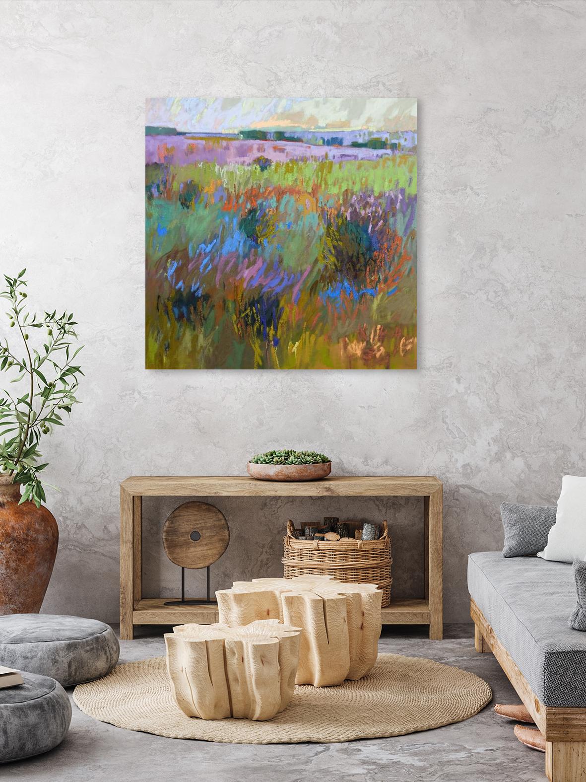 Beyond and Further by Jane Schmidt on GIANT ART - multicolor landscapes; contemporary