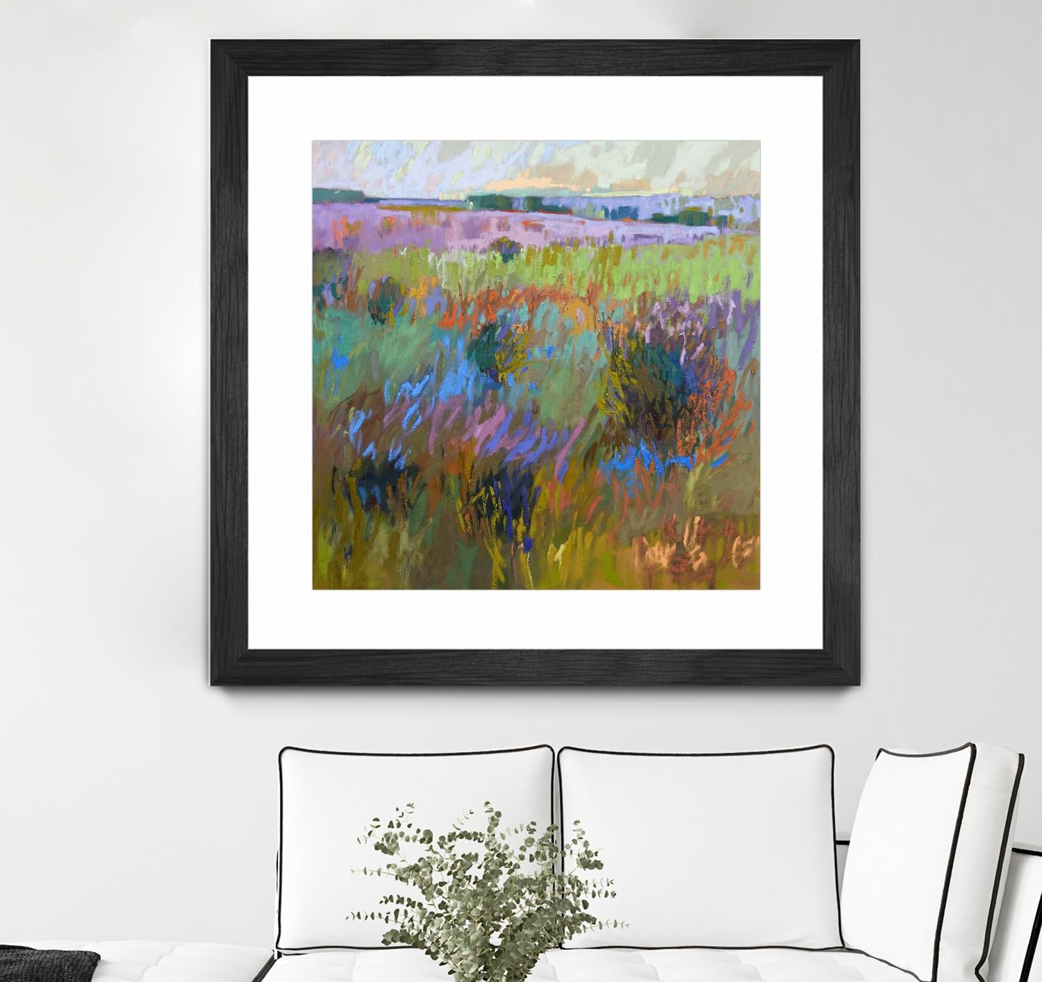 Beyond and Further by Jane Schmidt on GIANT ART - multicolor landscapes; contemporary