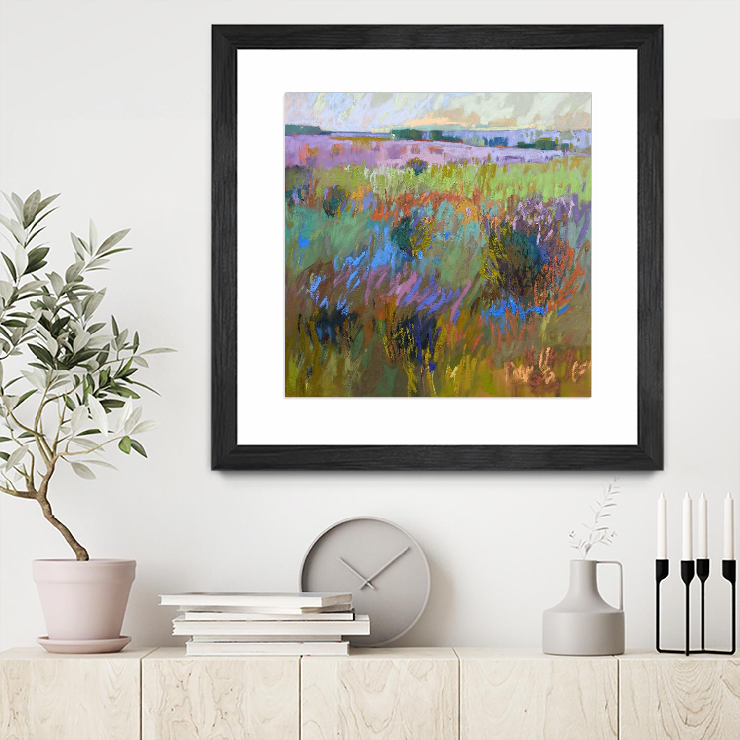 Beyond and Further by Jane Schmidt on GIANT ART - multicolor landscapes; contemporary