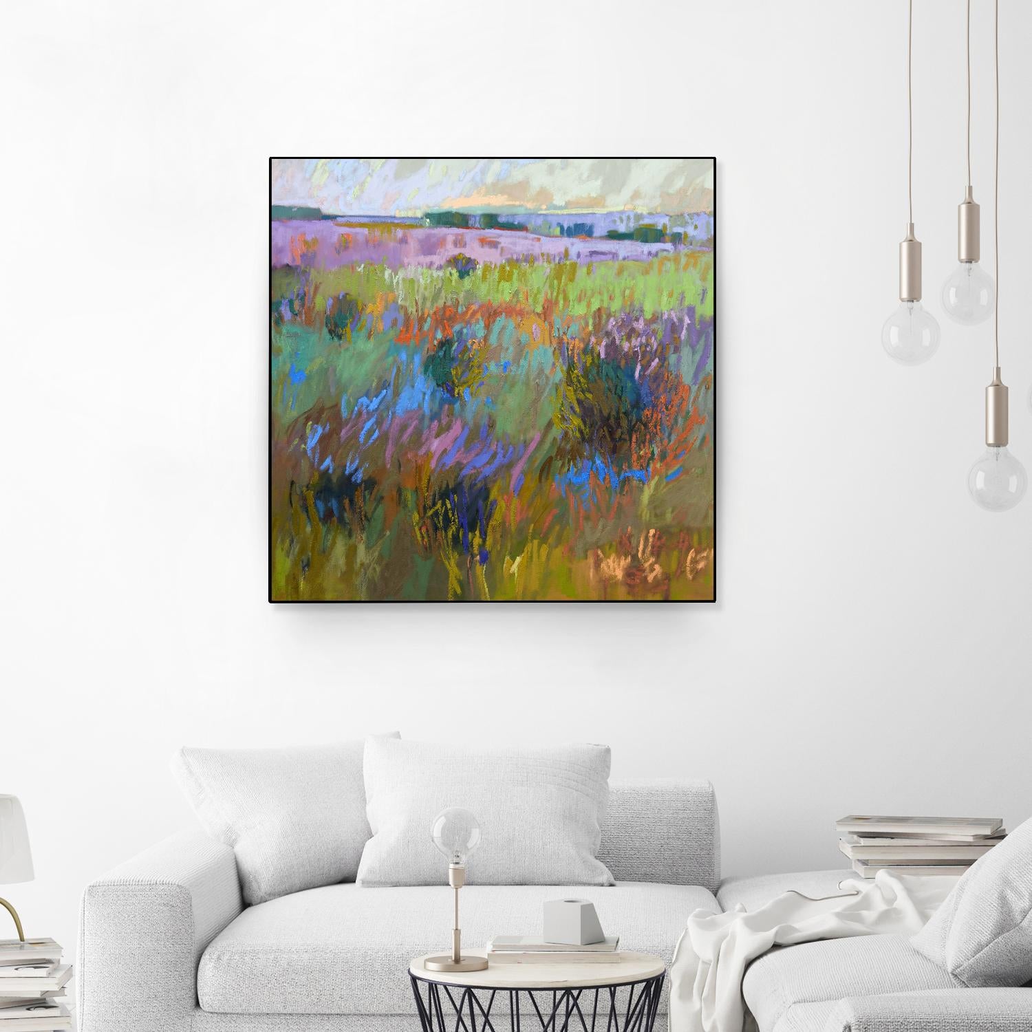 Beyond and Further by Jane Schmidt on GIANT ART - multicolor landscapes; contemporary