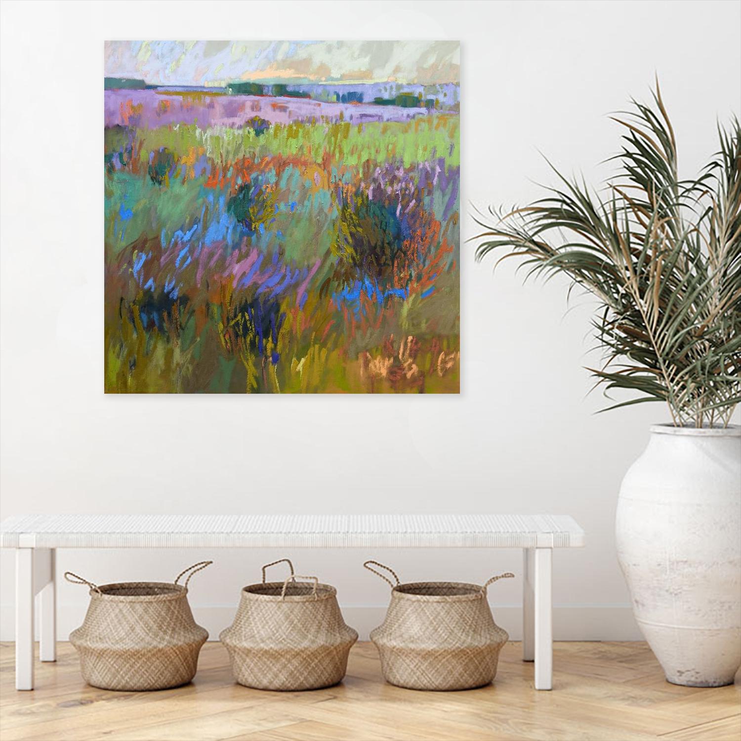 Beyond and Further by Jane Schmidt on GIANT ART - multicolor landscapes; contemporary