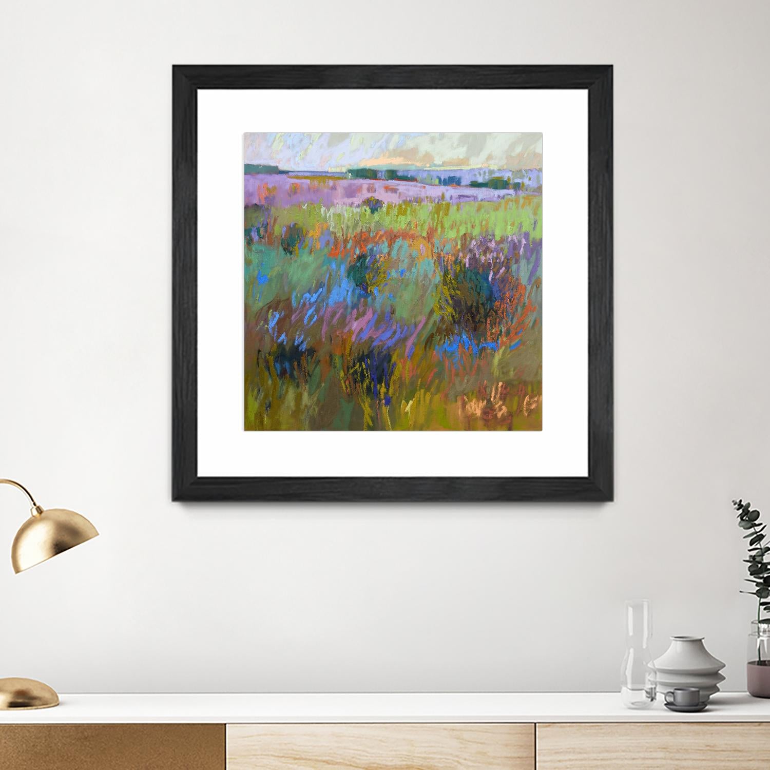 Beyond and Further by Jane Schmidt on GIANT ART - multicolor landscapes; contemporary