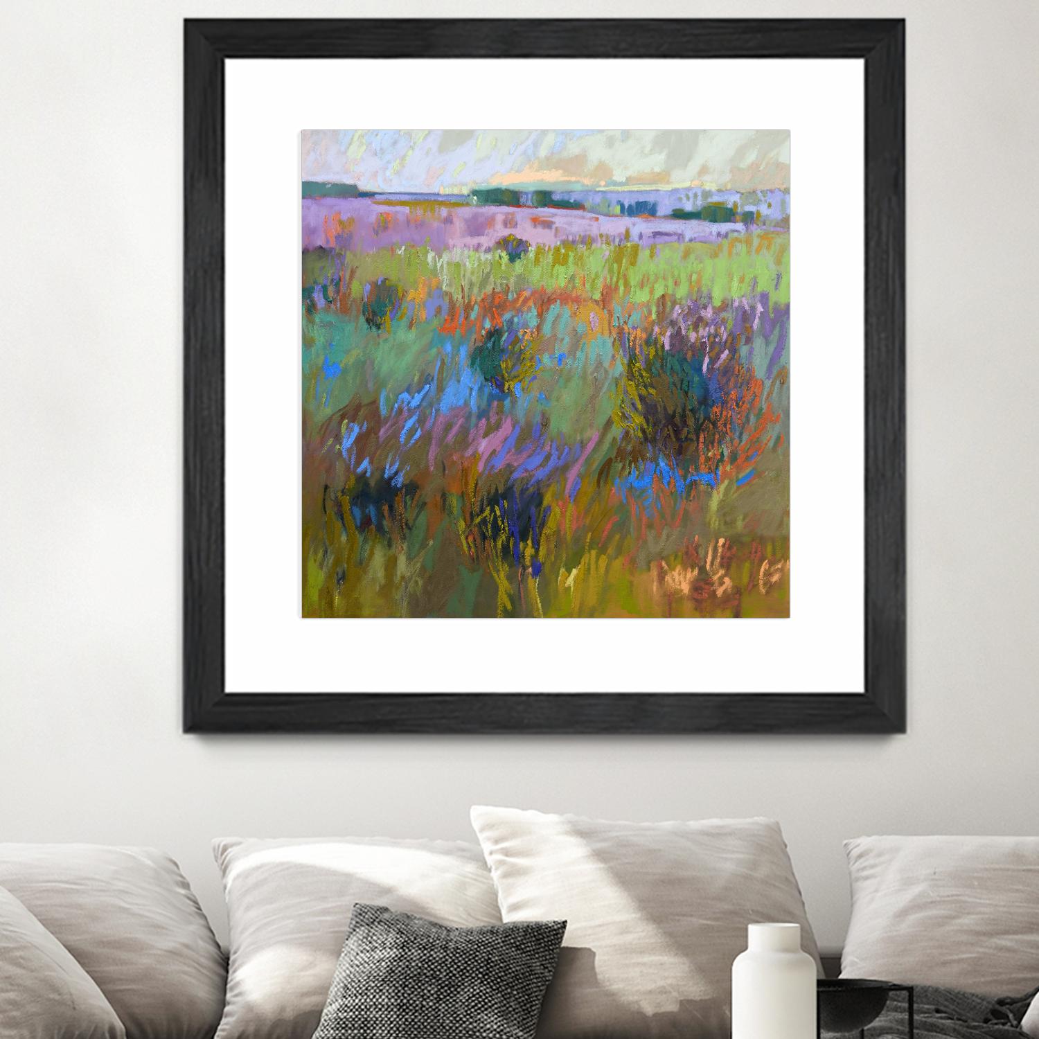 Beyond and Further by Jane Schmidt on GIANT ART - multicolor landscapes; contemporary