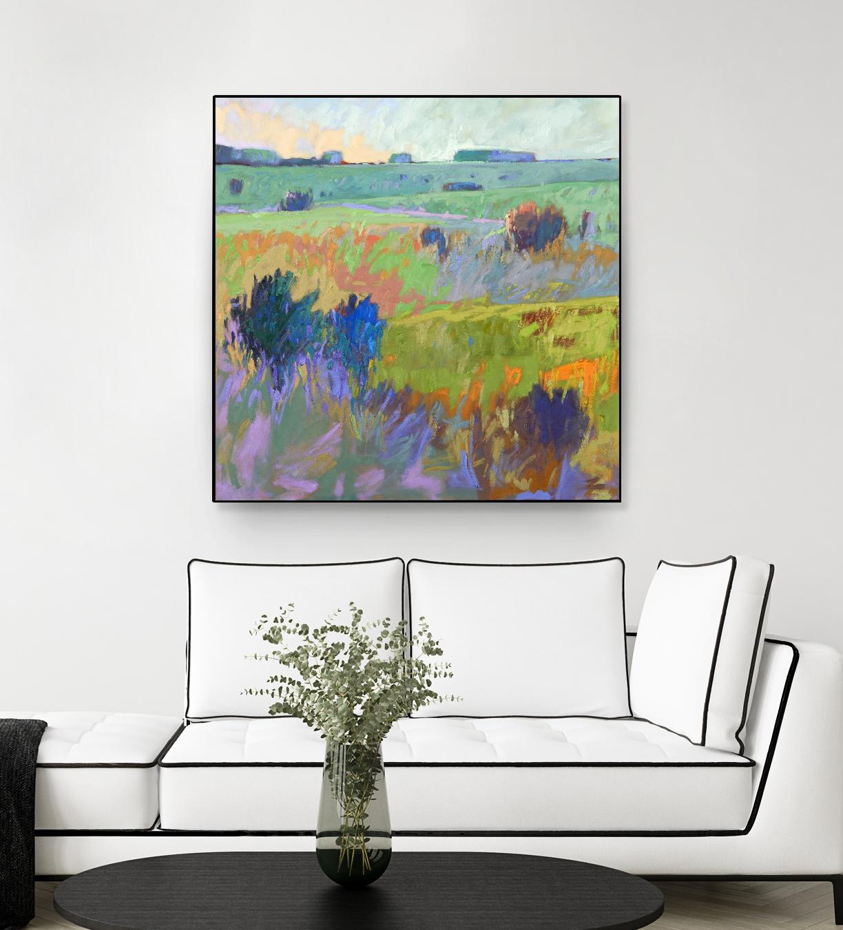 From Here to There by Jane Schmidt on GIANT ART - multicolor landscapes; contemporary