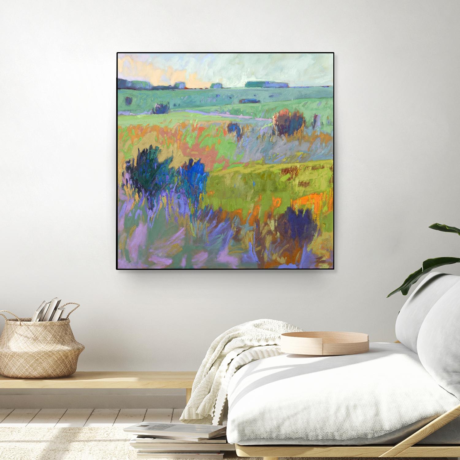 From Here to There by Jane Schmidt on GIANT ART - multicolor landscapes; contemporary